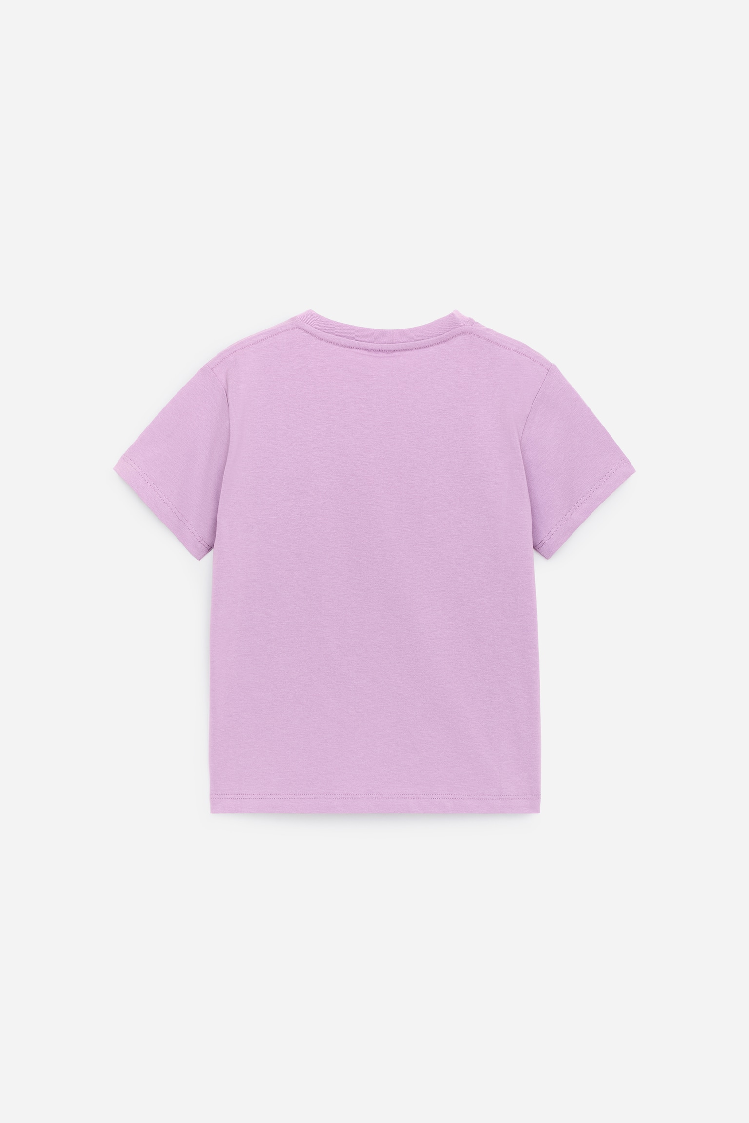 T-shirt col rond - Mauve/Bleu foncé/Gris chiné/Blanc - 3