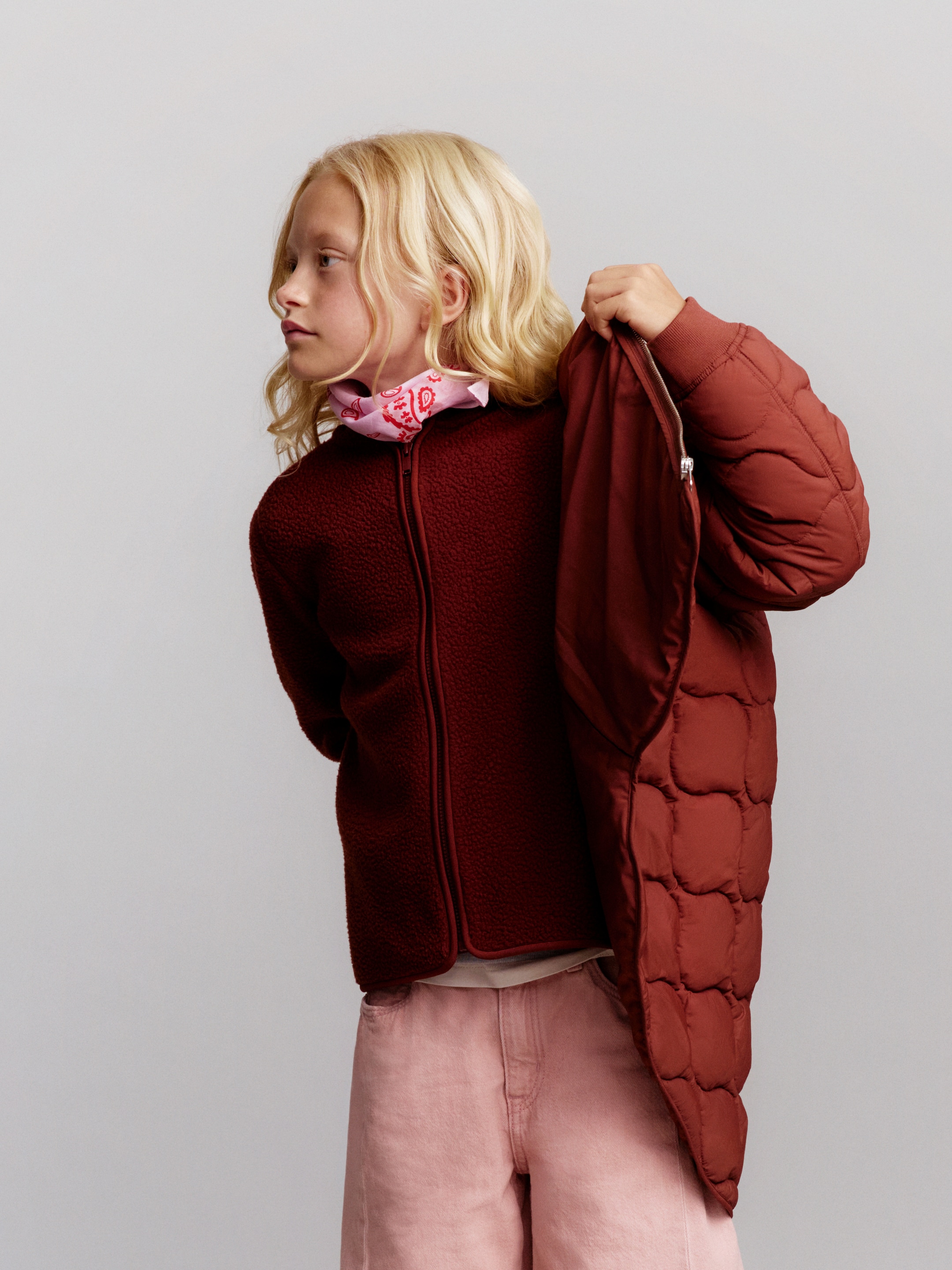 Quilted Lightweight Jacket - Rust - Regular fit - children - StillMedia/Environmental - 1