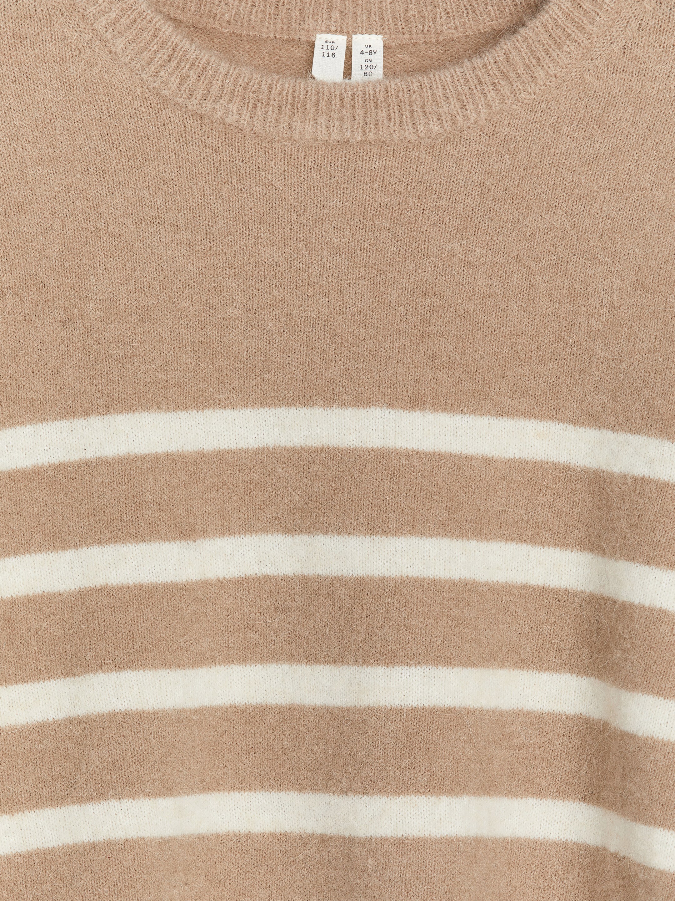 Größeres Bild ansehen: Strickpullover mit Intarsien - Beige/Streifen - Kids | H&M DE 3