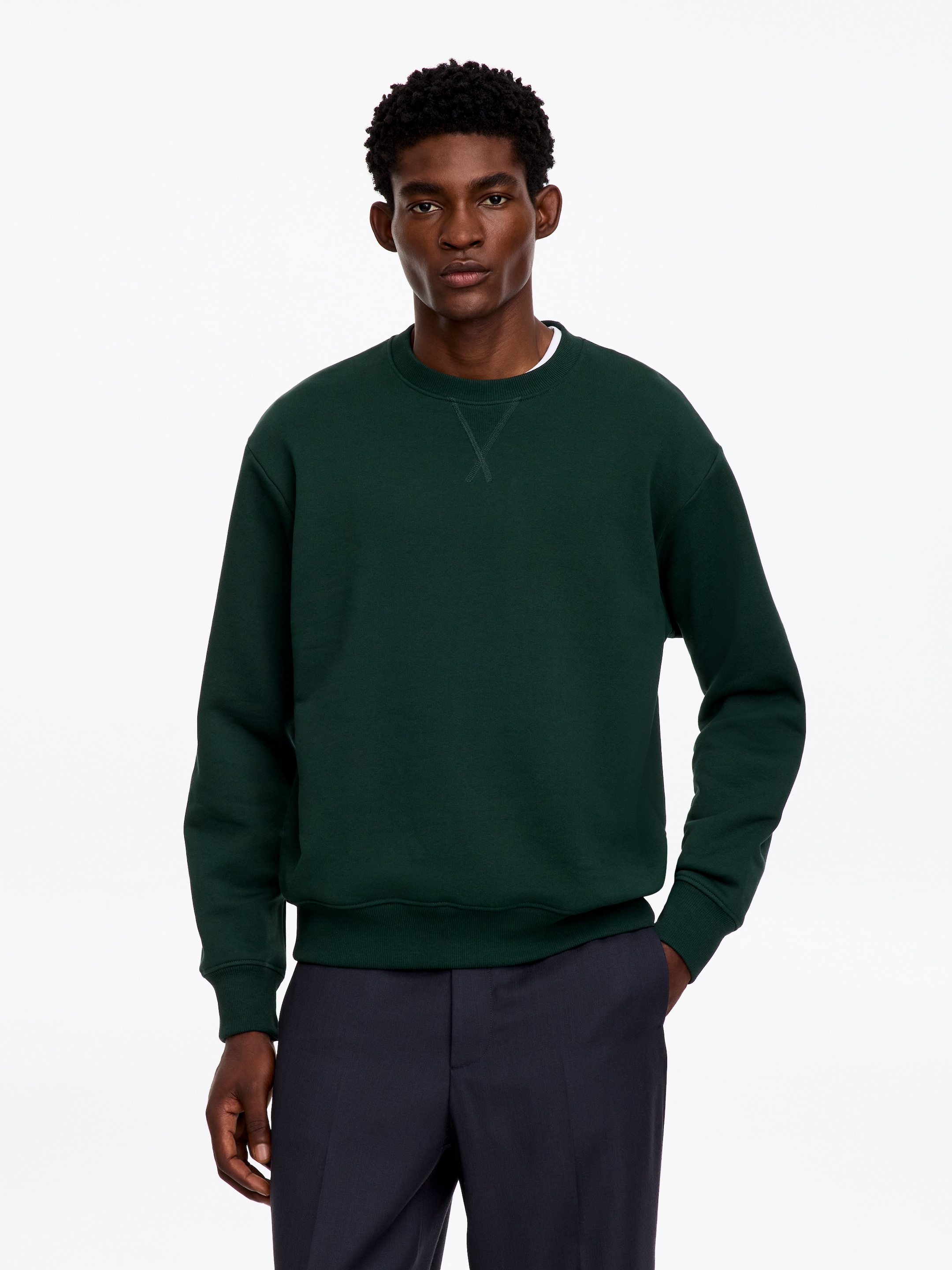 Heavyweight Sweatshirt-Green-21014