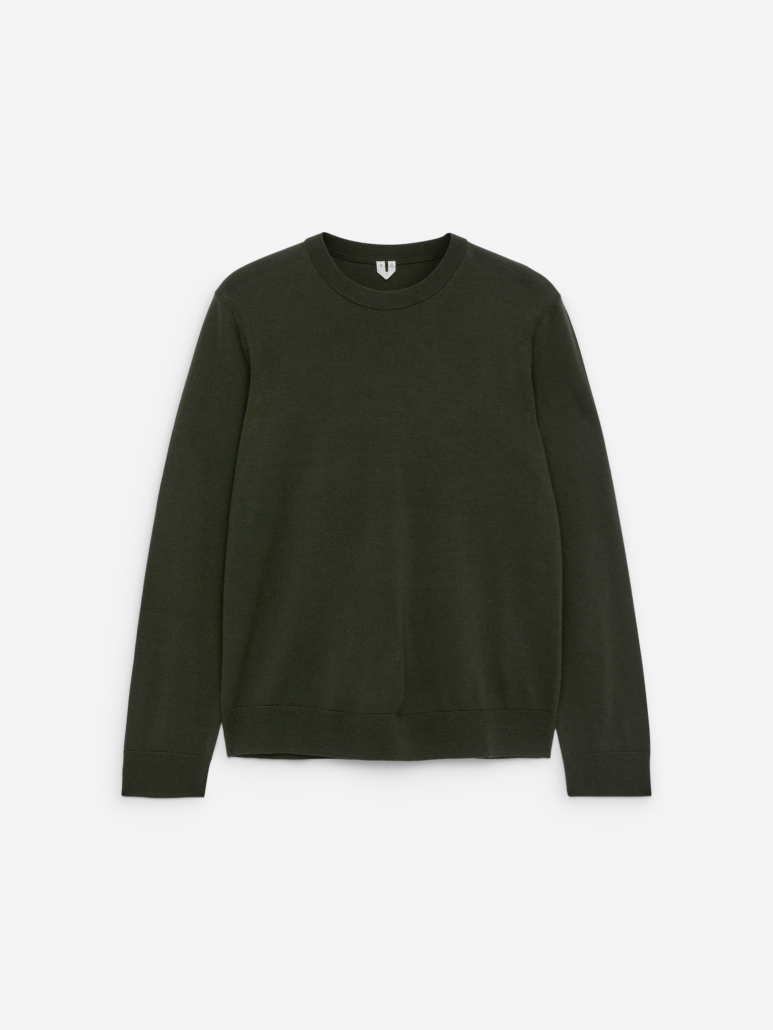 Fine Knit Merino Jumper - Dark Green/Grey Melange/Dark Brown/Dark Blue - 2
