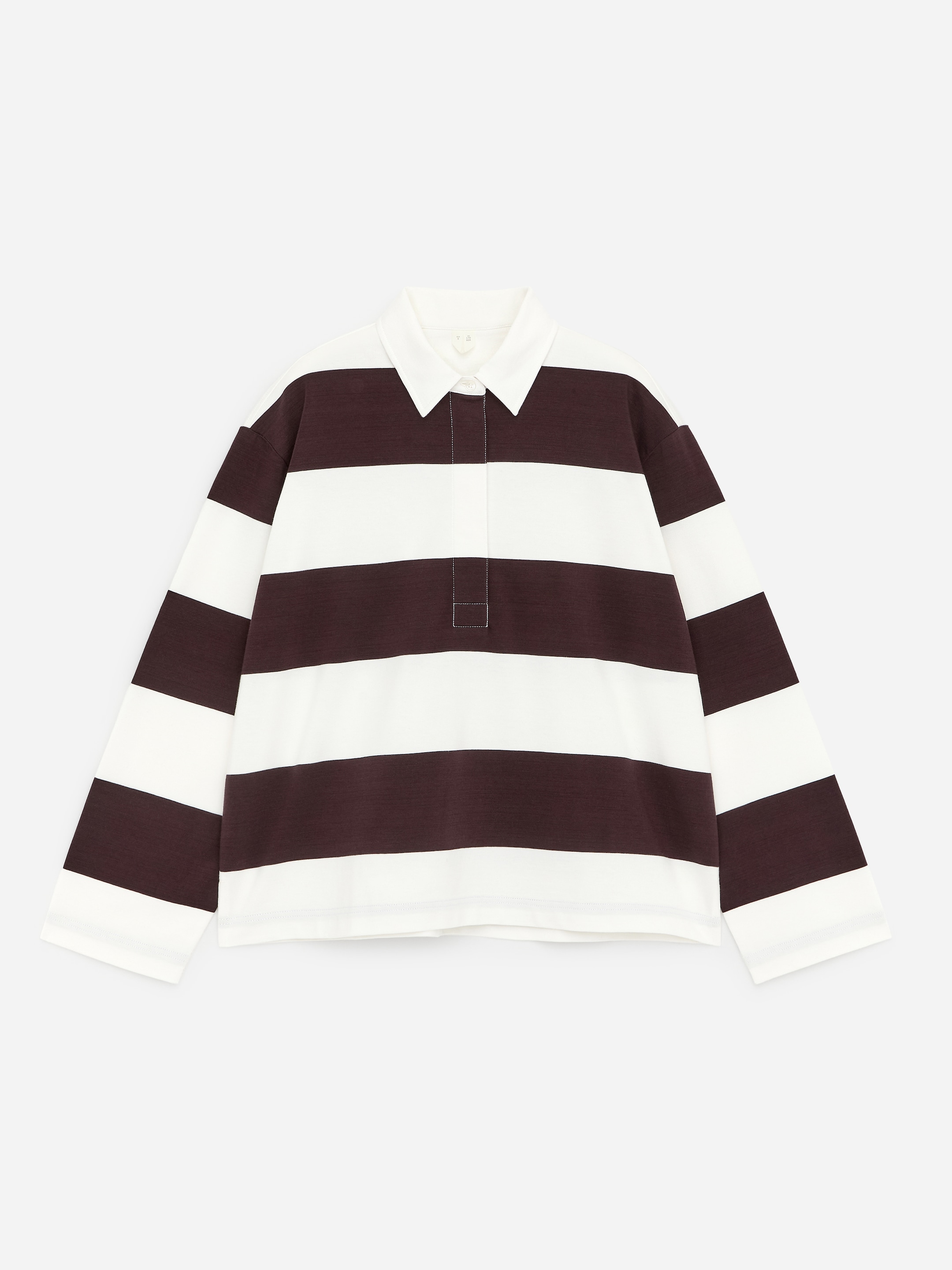 Cotton Polo Shirt-Brown-18642
