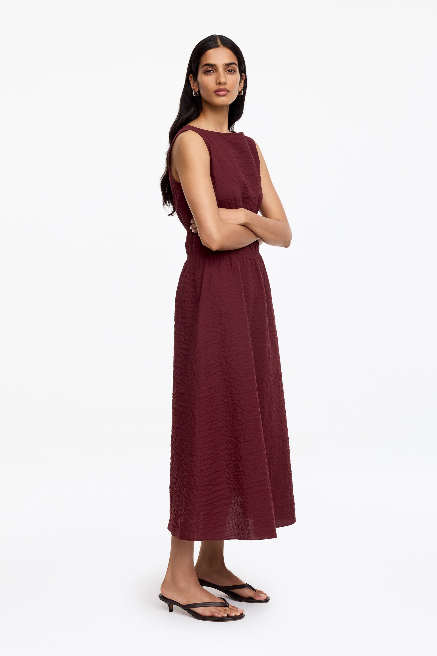 Sukienka z kory-Ciemnoczerwony - 5