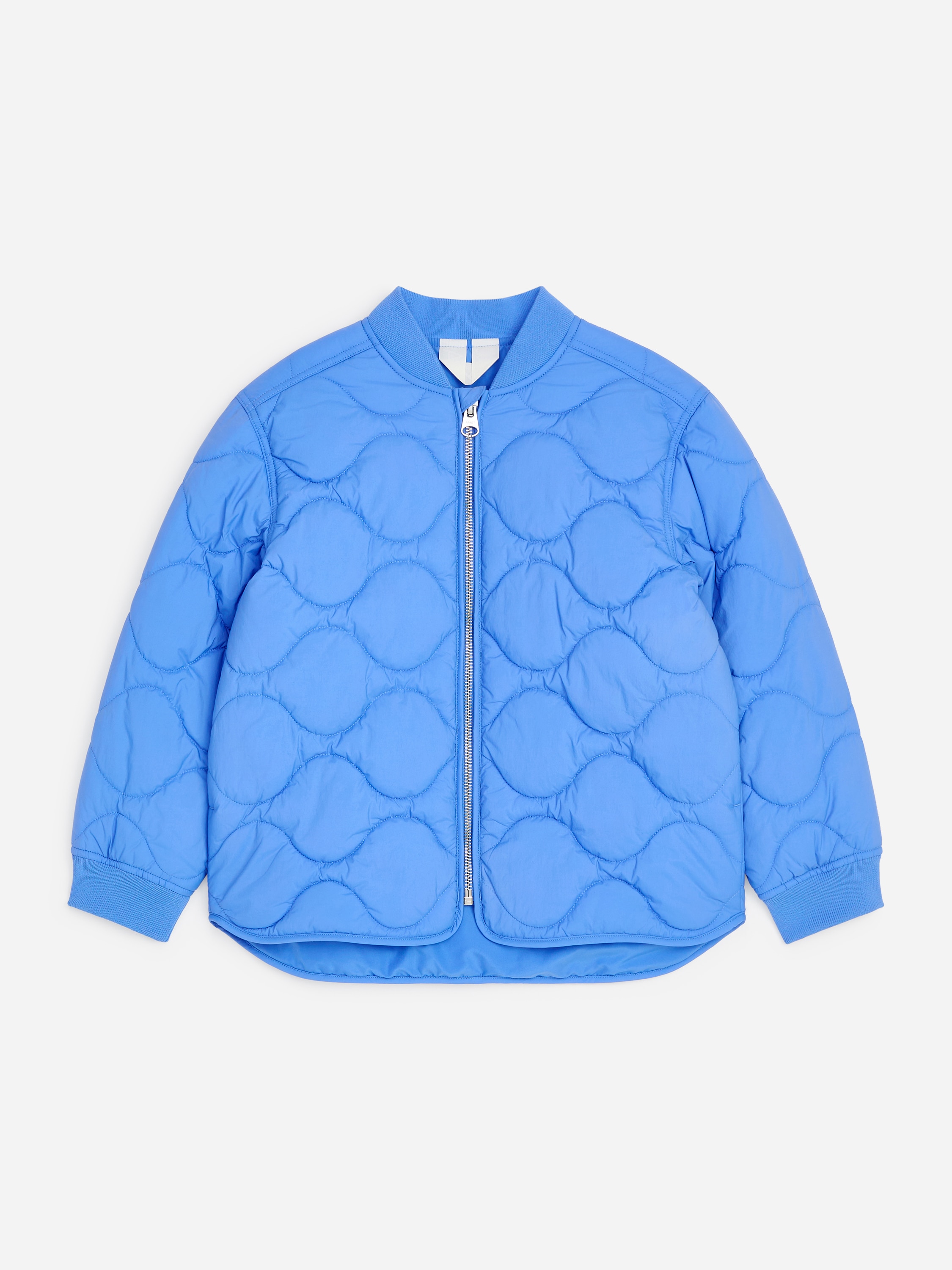 Quilted Lightweight Jacket - Blue/Rust