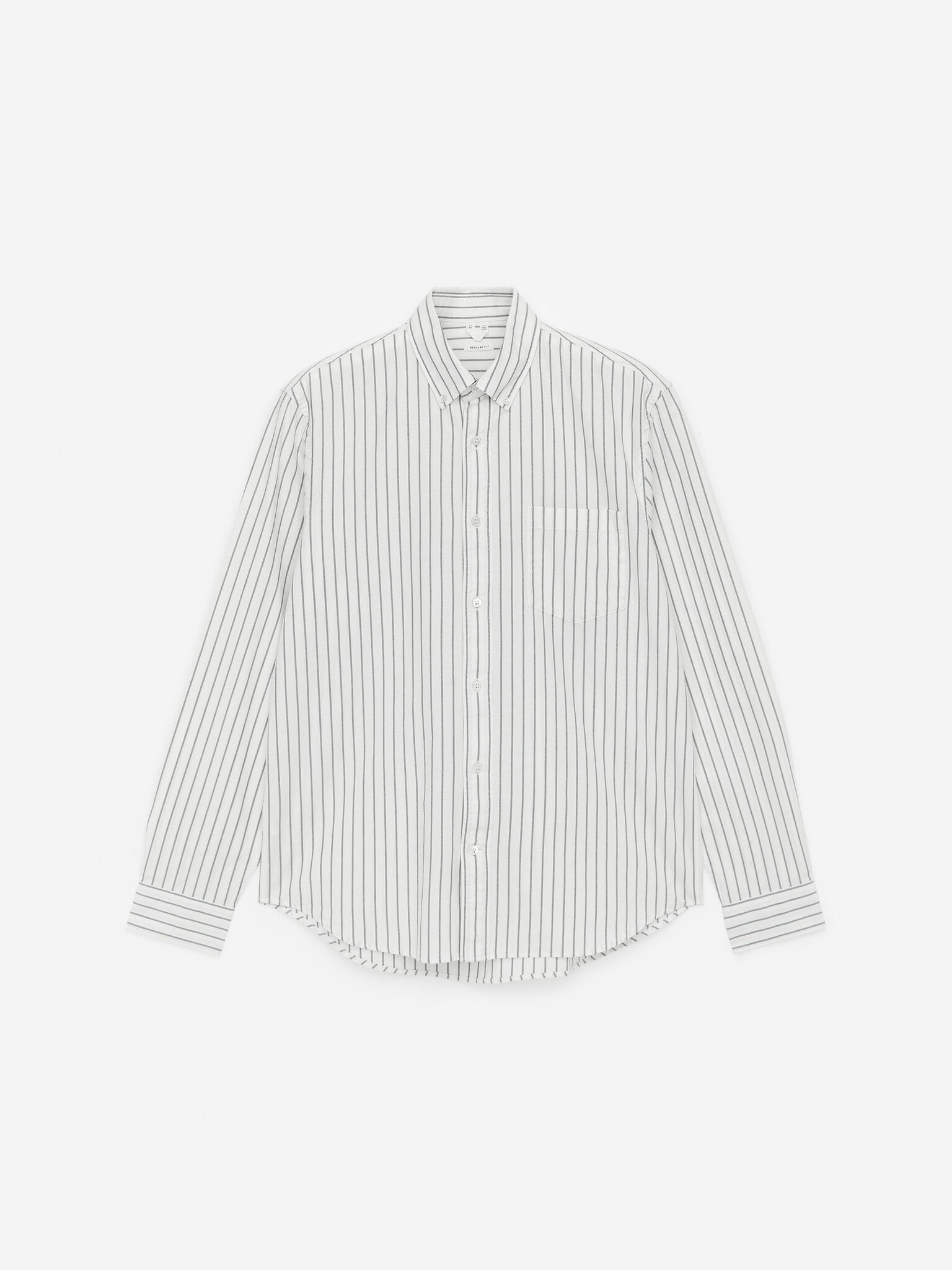 Chemise Oxford - Blanc cassé/vert/Gris/Blanc/Bleu ciel/Gris clair/Blanc/Bleu/rayé/Taupe foncé/Bleu foncé/Vert foncé - 1