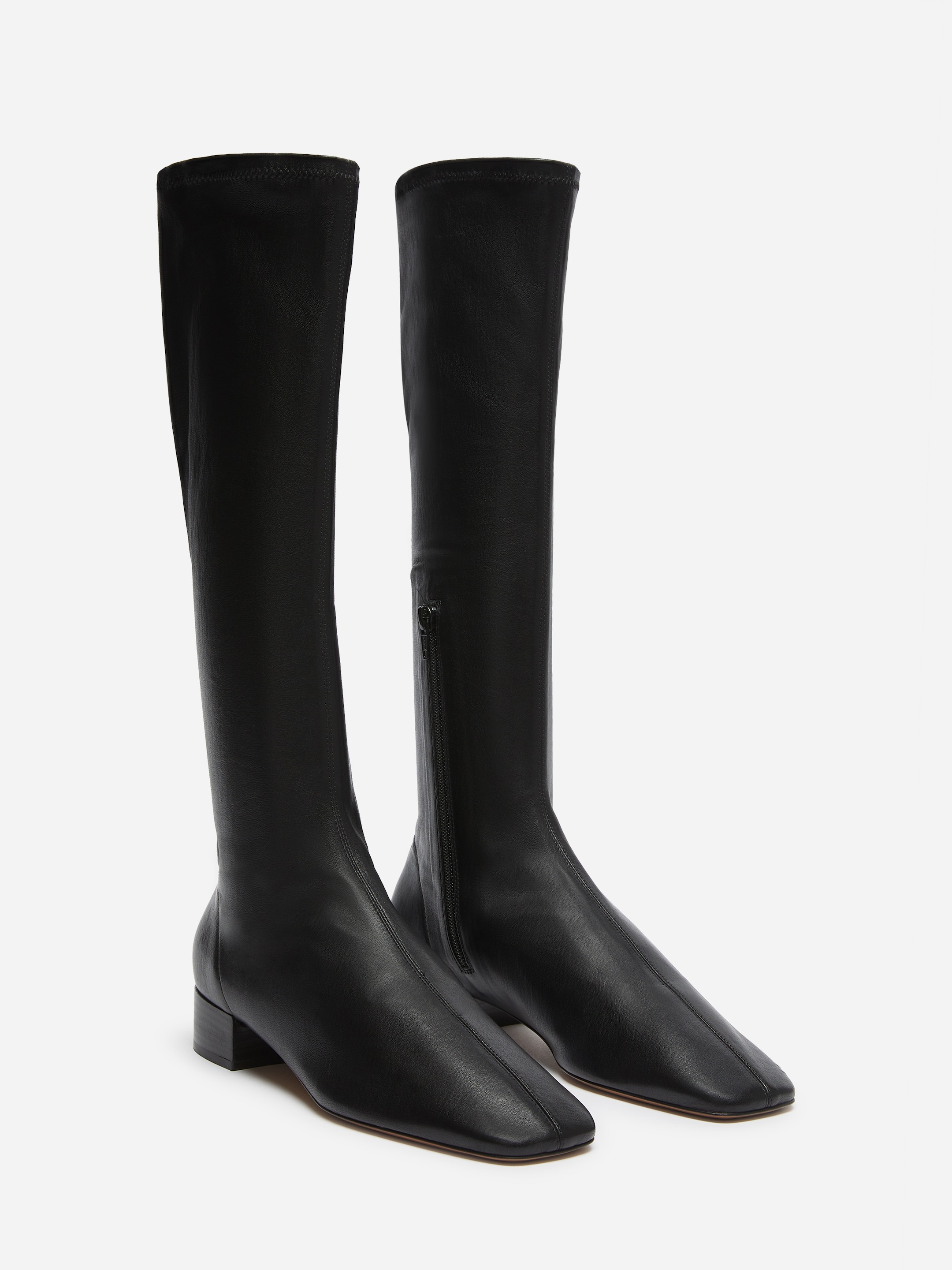 Stretch Leather Boots - Black - women - StillMedia/DescriptiveStillLife - 4