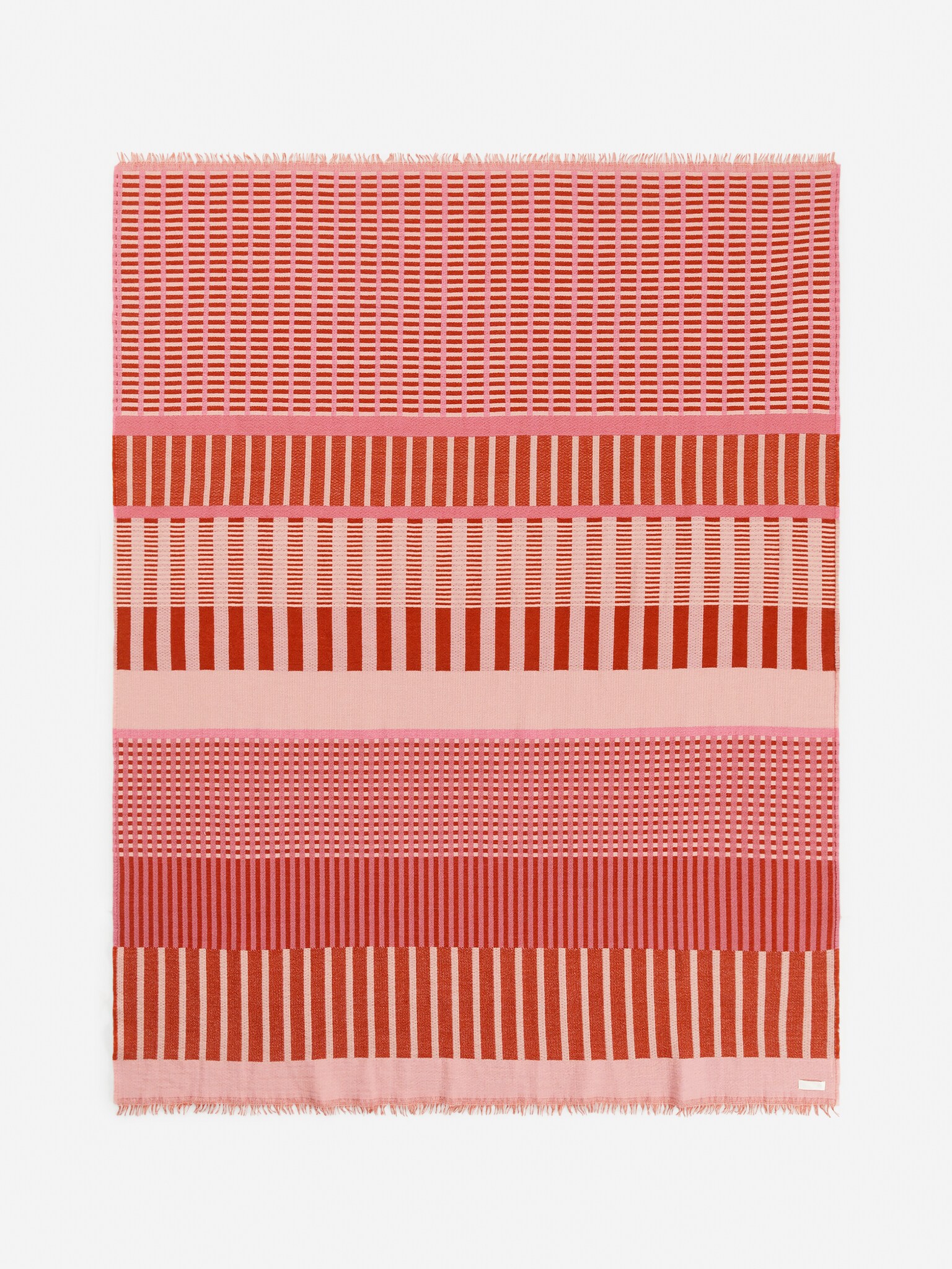 Coperta in lana - Rosa/Rosso