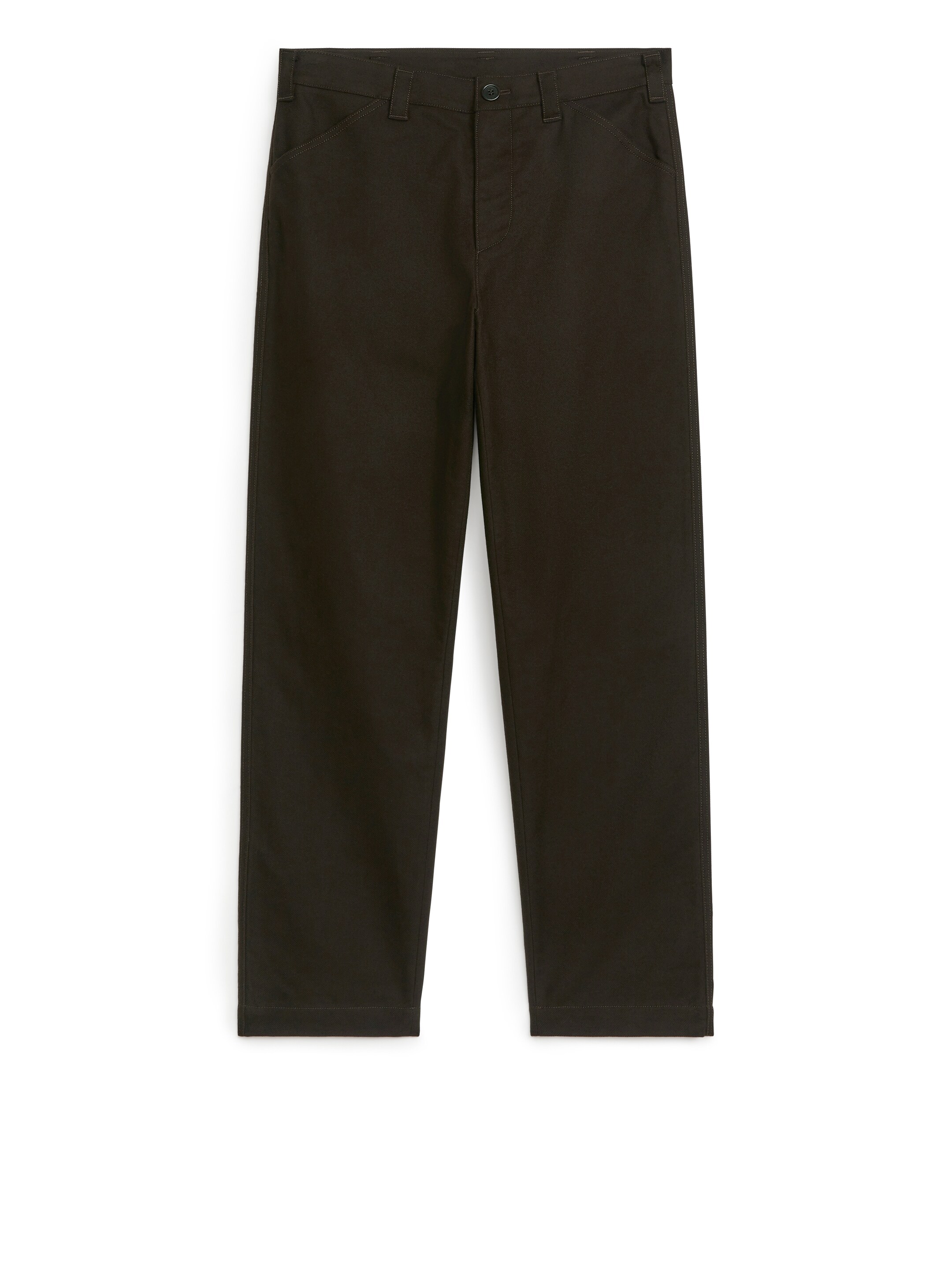 Byxor i mollskinn - Mörkbrun - Regular fit - Men - StillMedia/DescriptiveStillLife - 1