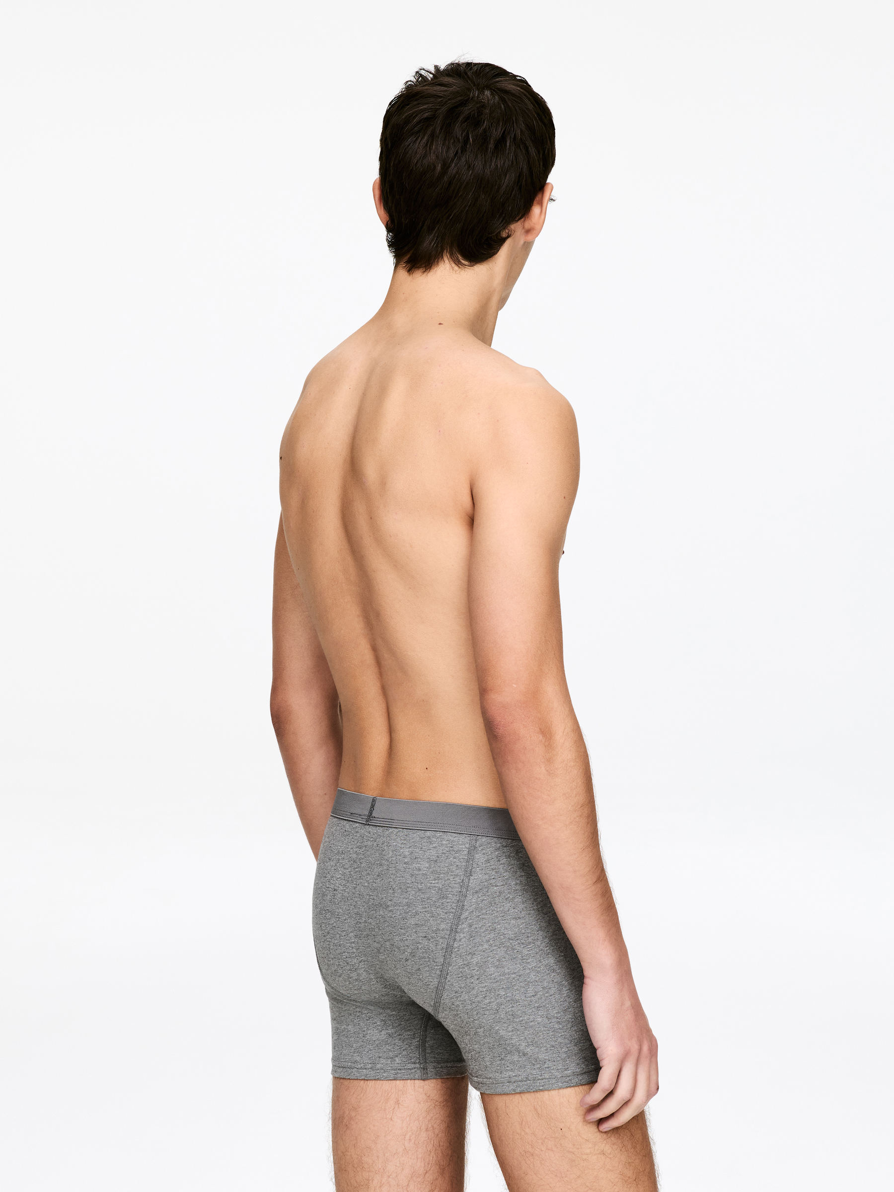 Long Jersey Trunks Set of 3 - Grey - Regular fit - Men - StillMedia/Lookbook - 5