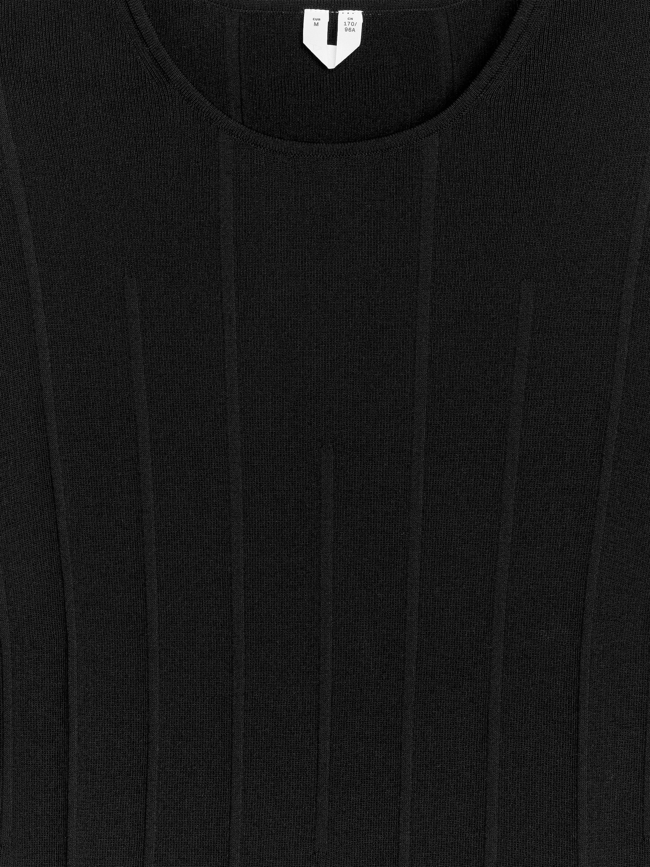 Top de punto de canalé - Negro - Corte ajustado - Women - StillMedia/DescriptiveDetail - 2