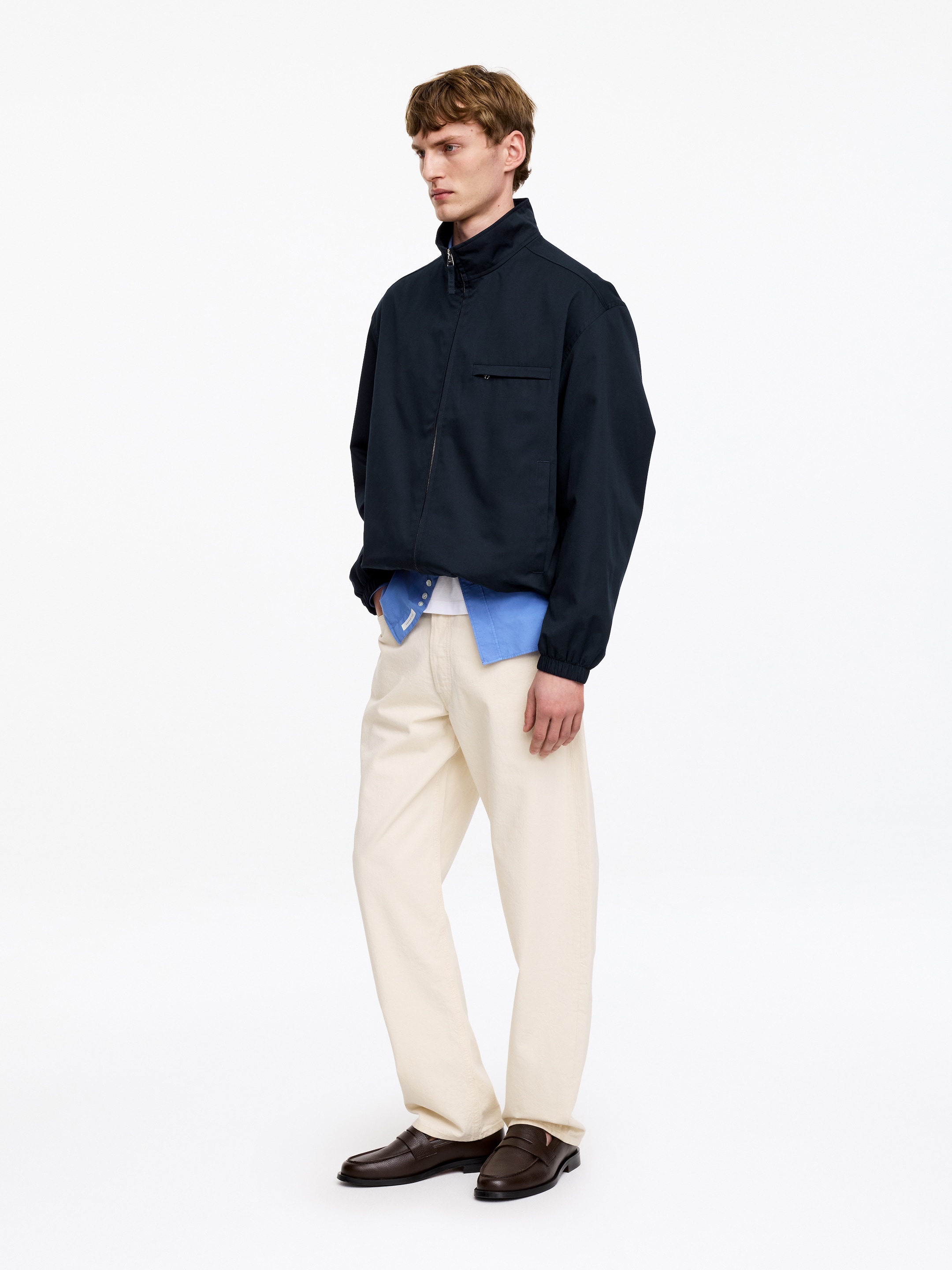 Boxy Jacket - Dark Blue - Relaxed fit - Men - StillMedia/Lookbook - 4