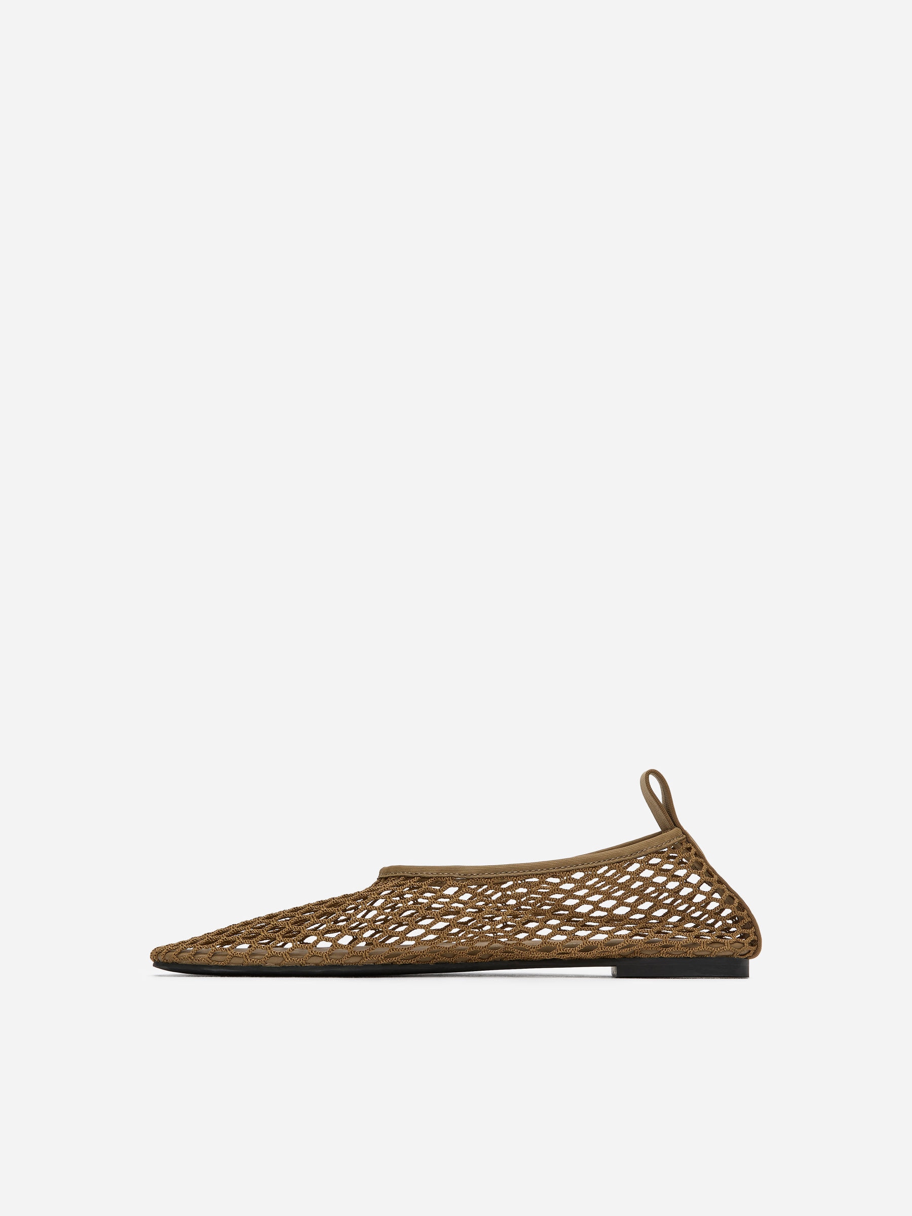Mesh Ballet Flats - Dark Beige - Women - StillMedia/DescriptiveStillLife - 2
