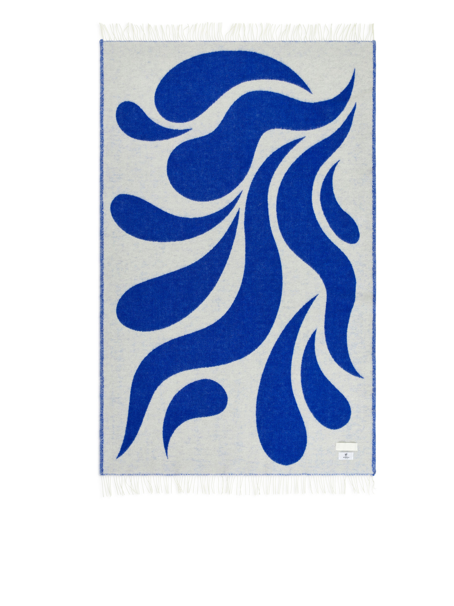 ARKET Klippan Blanket 青 Klippan Wool Blanket - White/Blue - ARKET