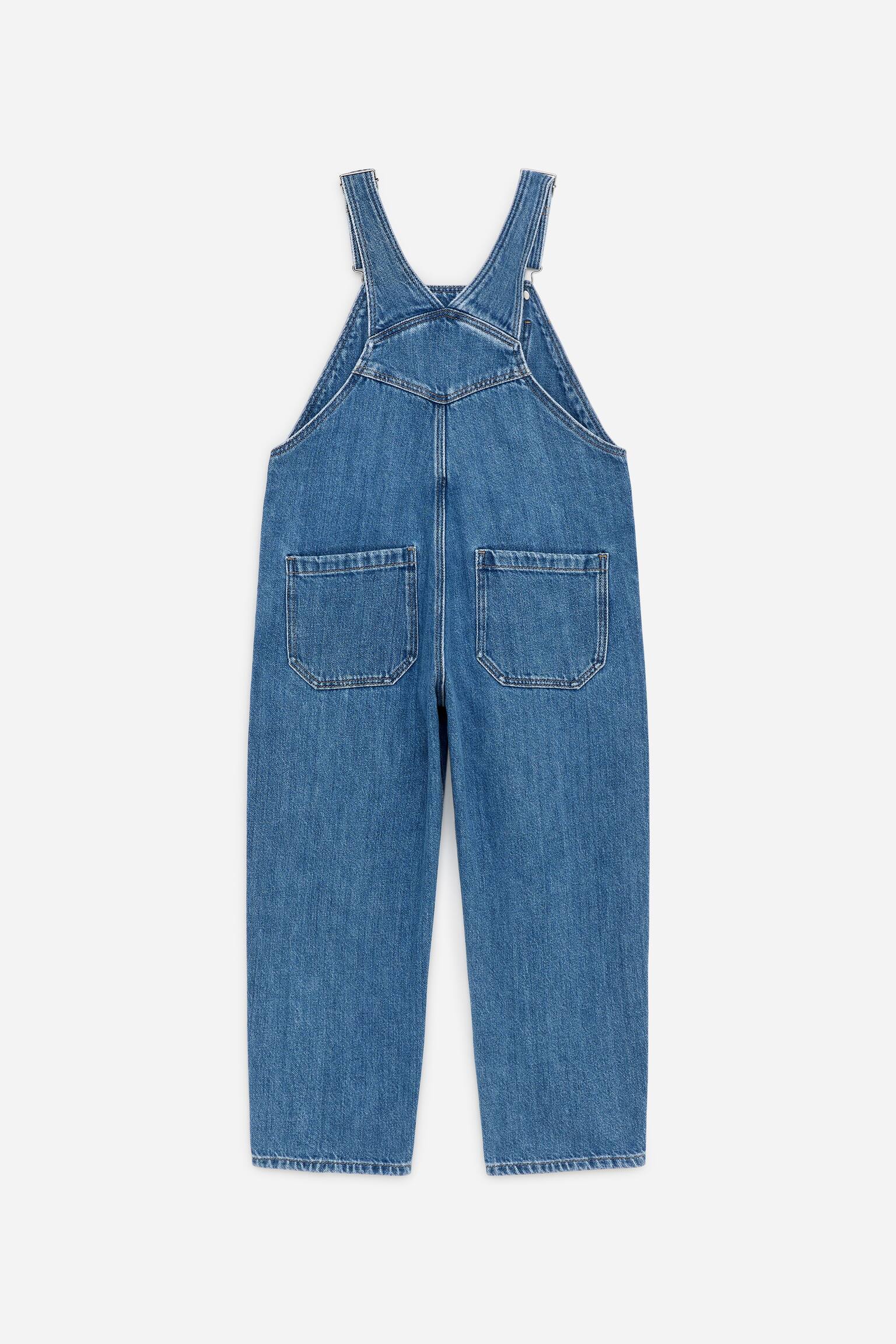 Denim tuinbroek - Blauw - 3