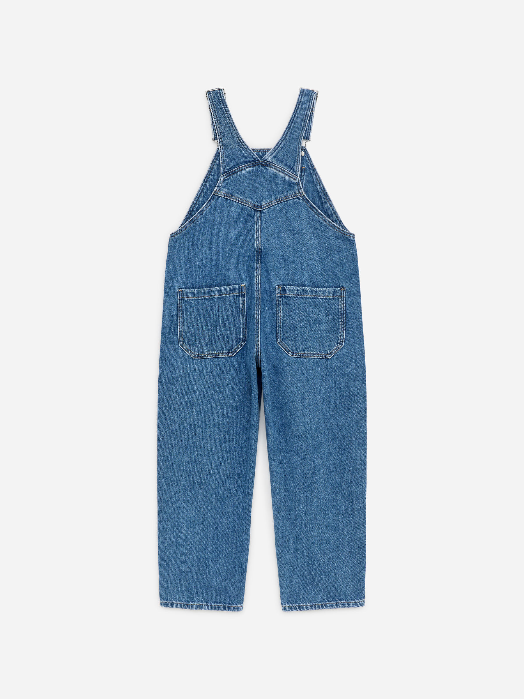 Hängselbyxor i denim - Blå - Regular fit - Children - StillMedia/DescriptiveStillLife - 2
