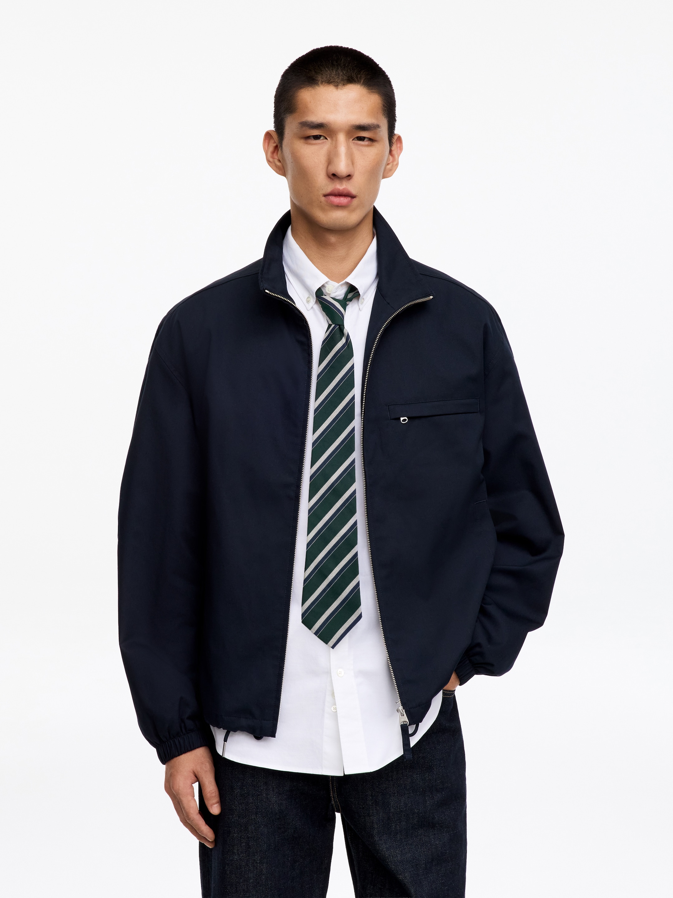 Slips i siden - Grön/randig - Men - StillMedia/Lookbook - 4