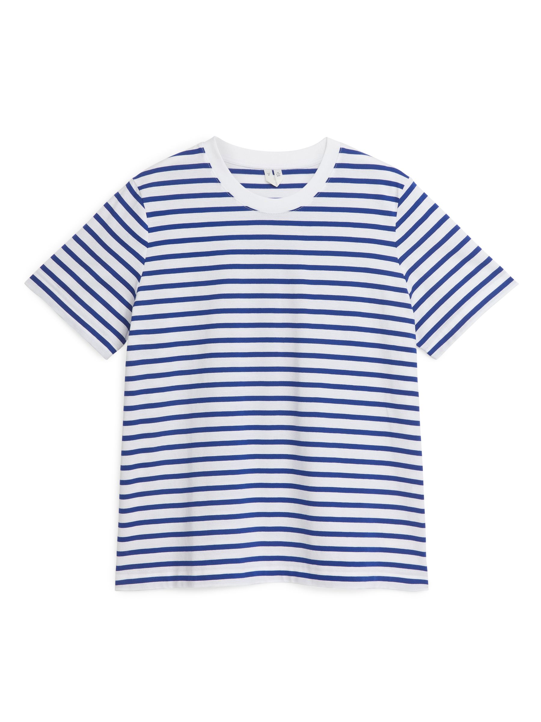 Camiseta Signature de manga corta - Azul brillante/blanco - Corte estándar - Women - StillMedia/DescriptiveStillLife - 1