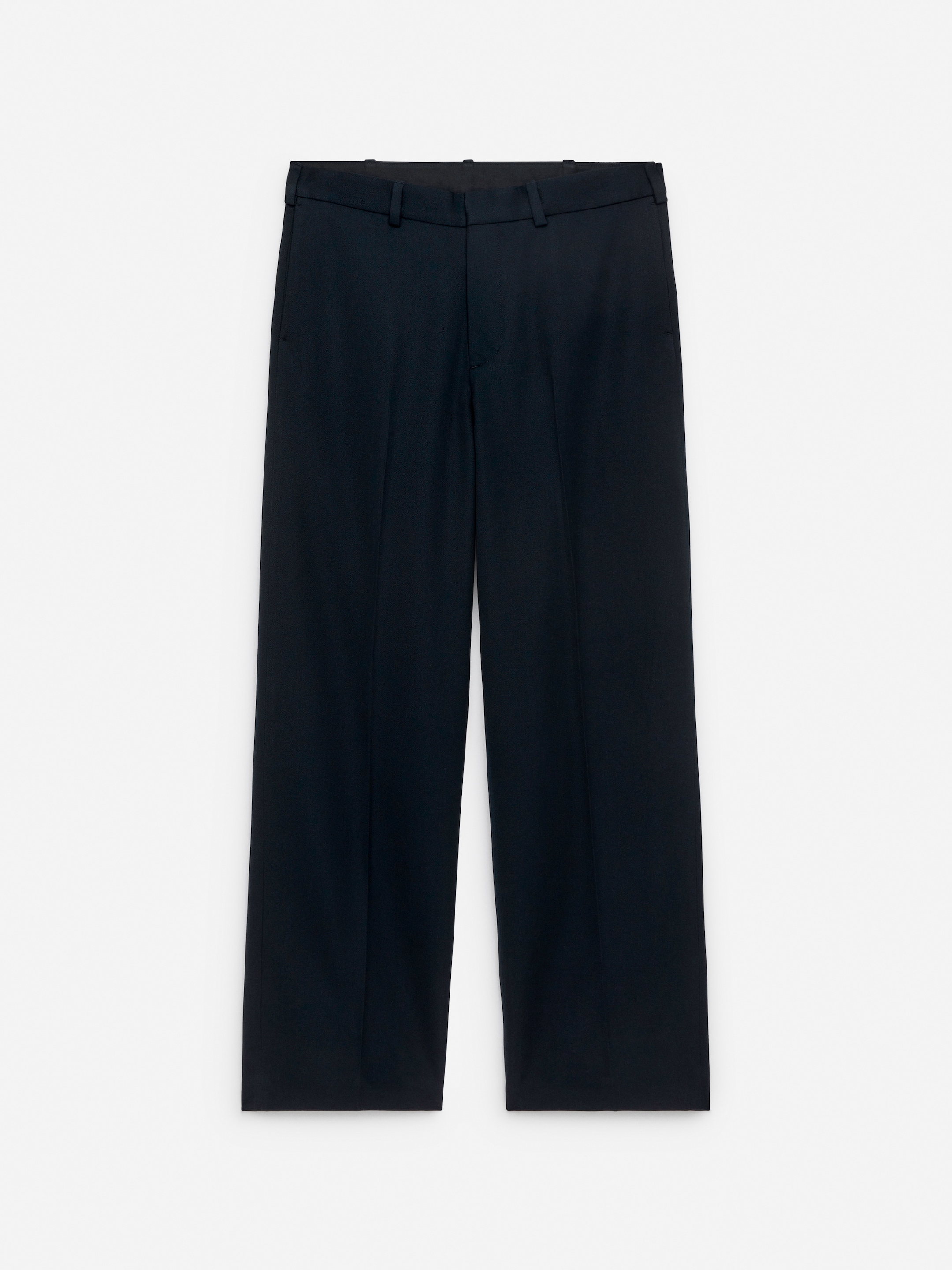 Loose Fit Wool Trousers-#272930-16133