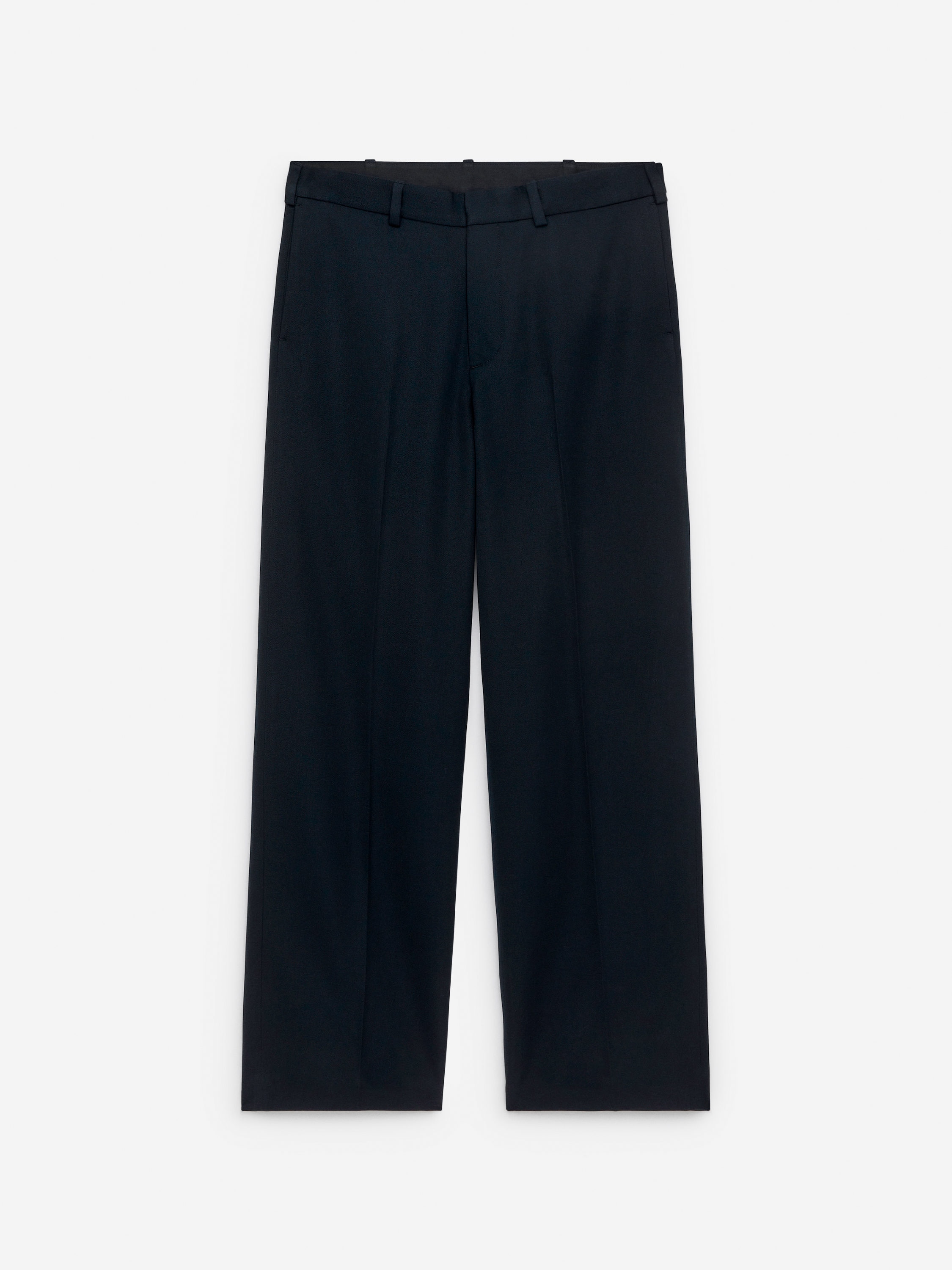 Locker geschnittene Hose aus Wolle-#272930-16133