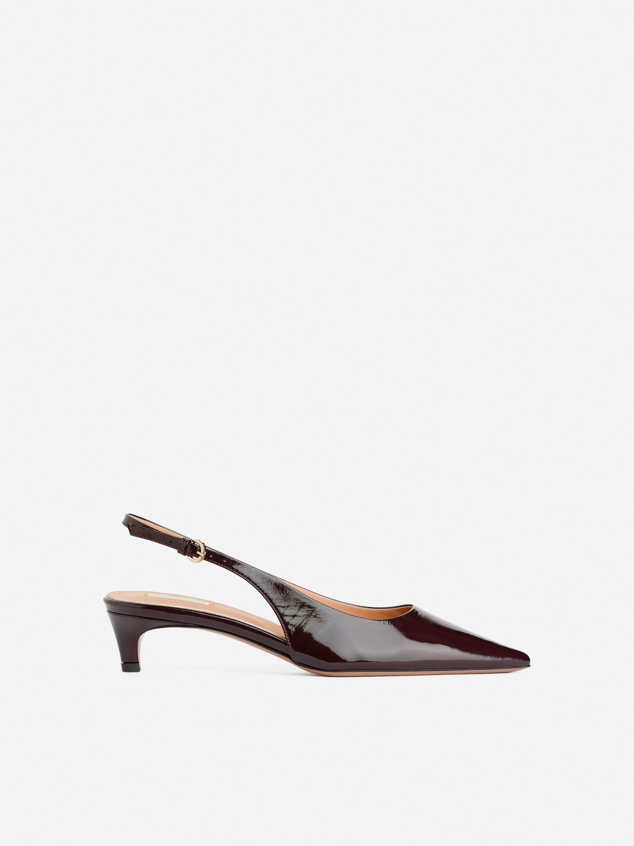 View larger image: Slingback Leather Pumps - Burgundy - Ladies | H&M GB 1