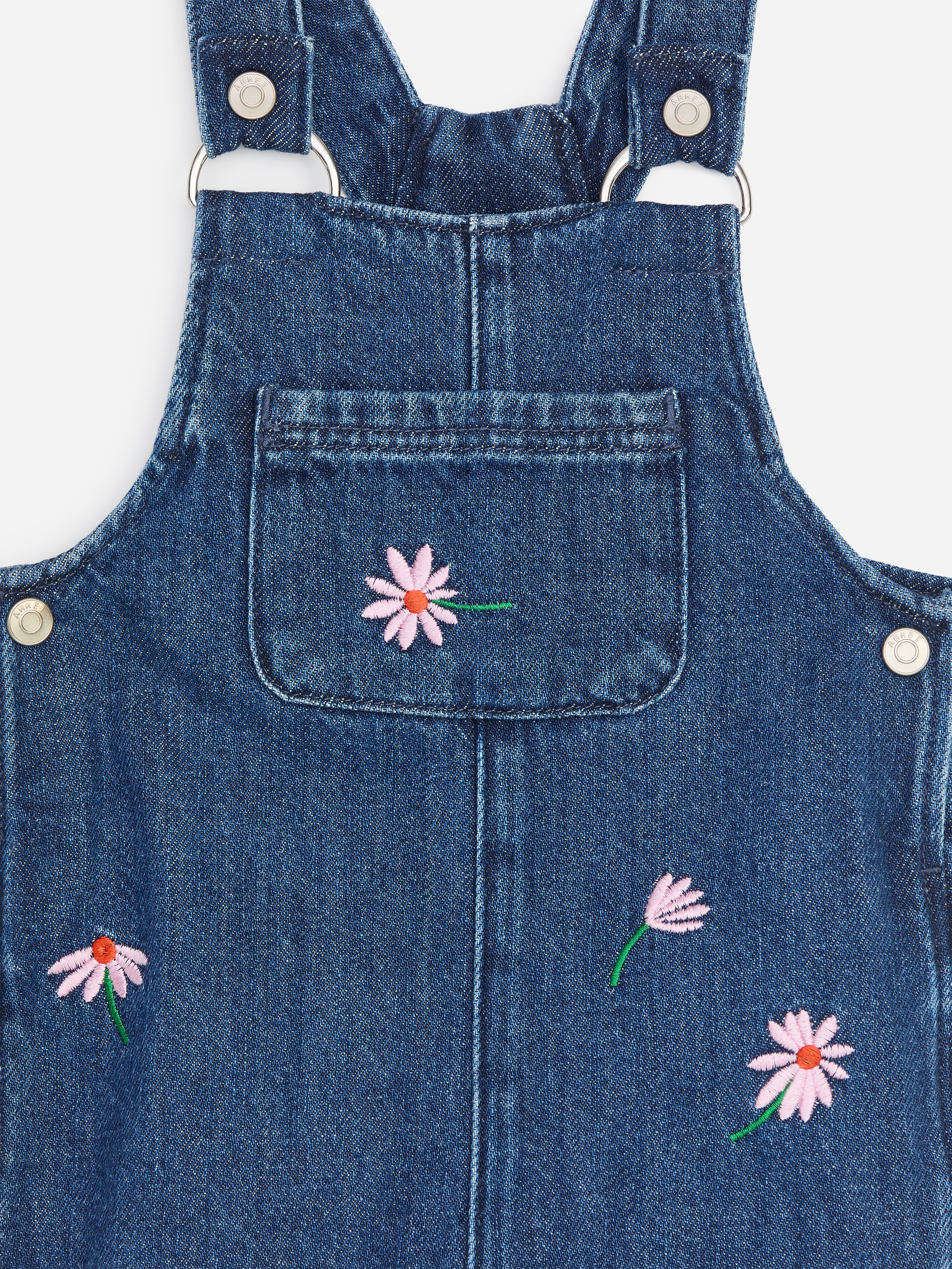 Peto denim bordado - Azul medio - children - StillMedia/DescriptiveDetail - 2
