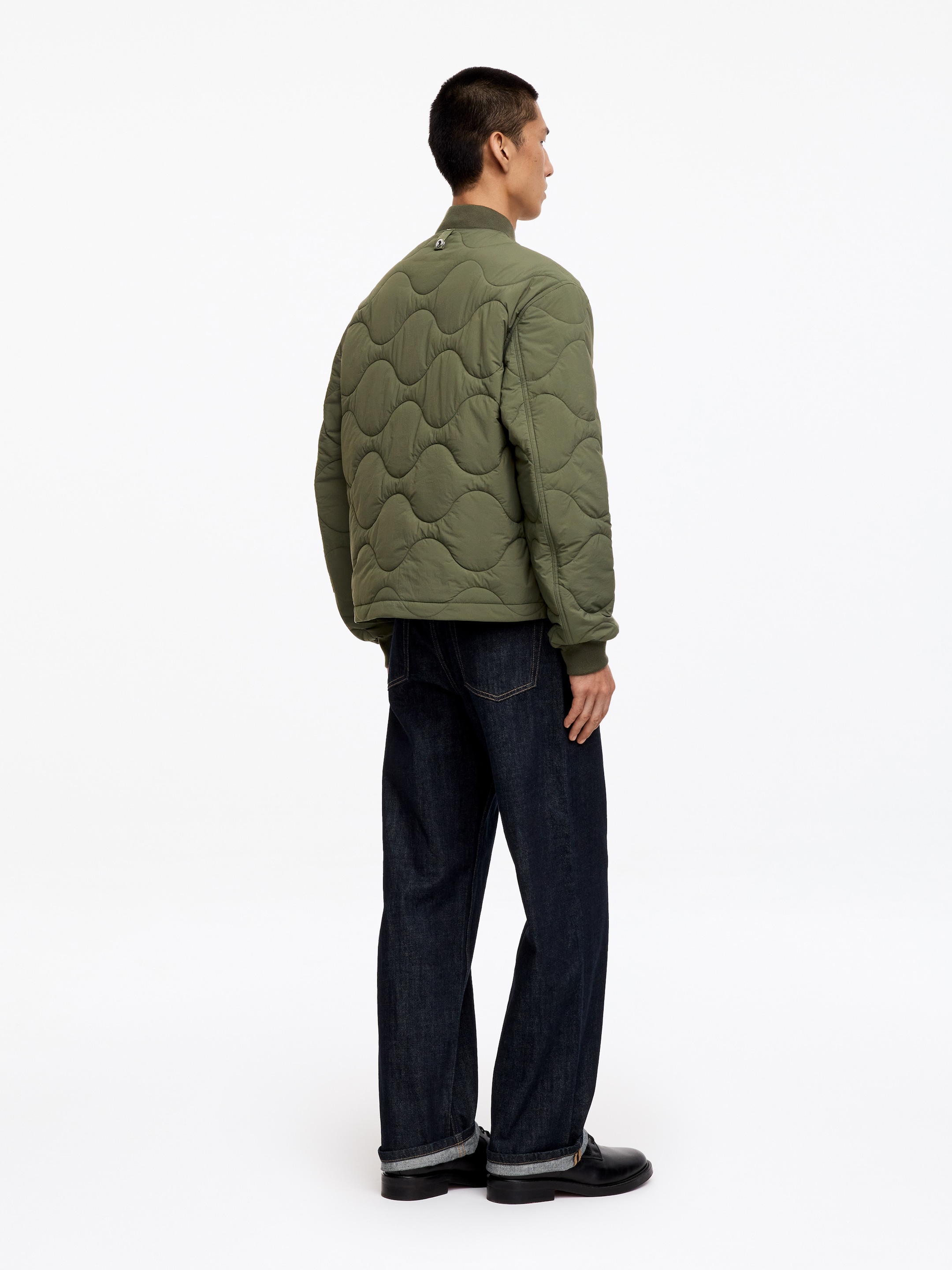 2-in-1 Quilted Liner Jacket - Khaki Green - Regular fit - men - StillMedia/Lookbook - 3