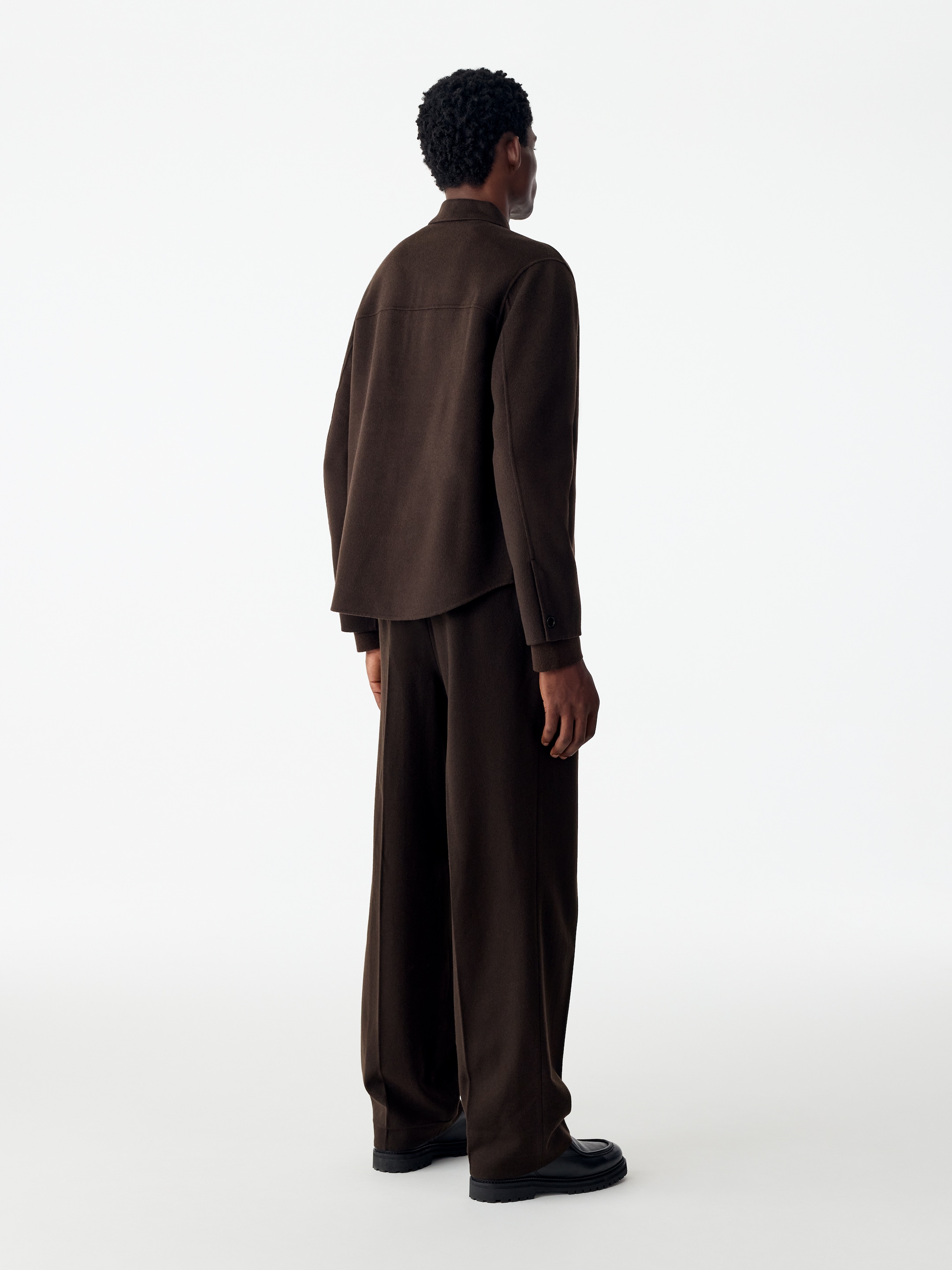 Doubleface-Overshirt aus Wollmischung - Braun - Regular Fit - men - StillMedia/Lookbook - 4