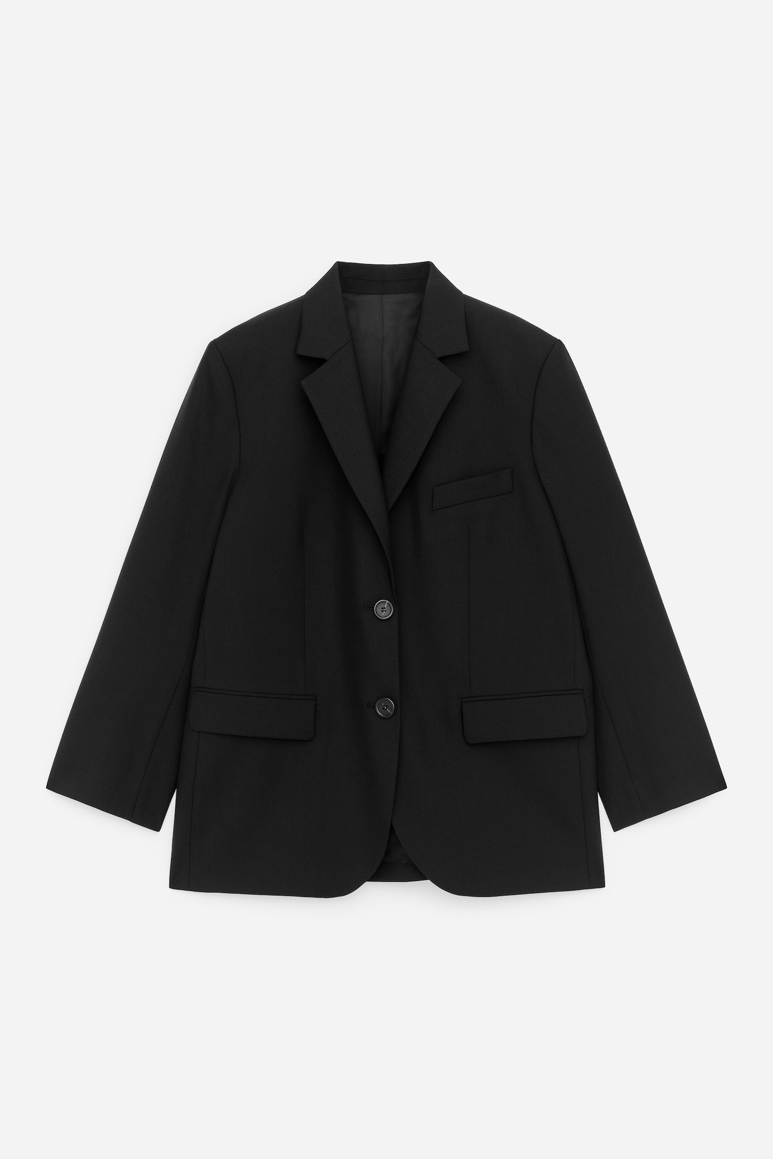 Oversize ullkavaj - Svart - 2