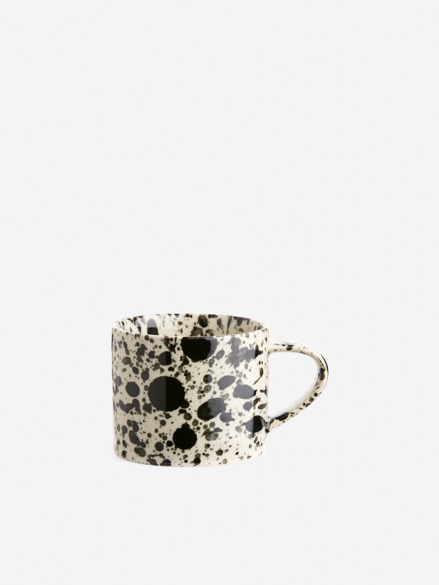Stoneware bögre - Törtfehér/Fekete/Sötétbarna/Sötétkék
