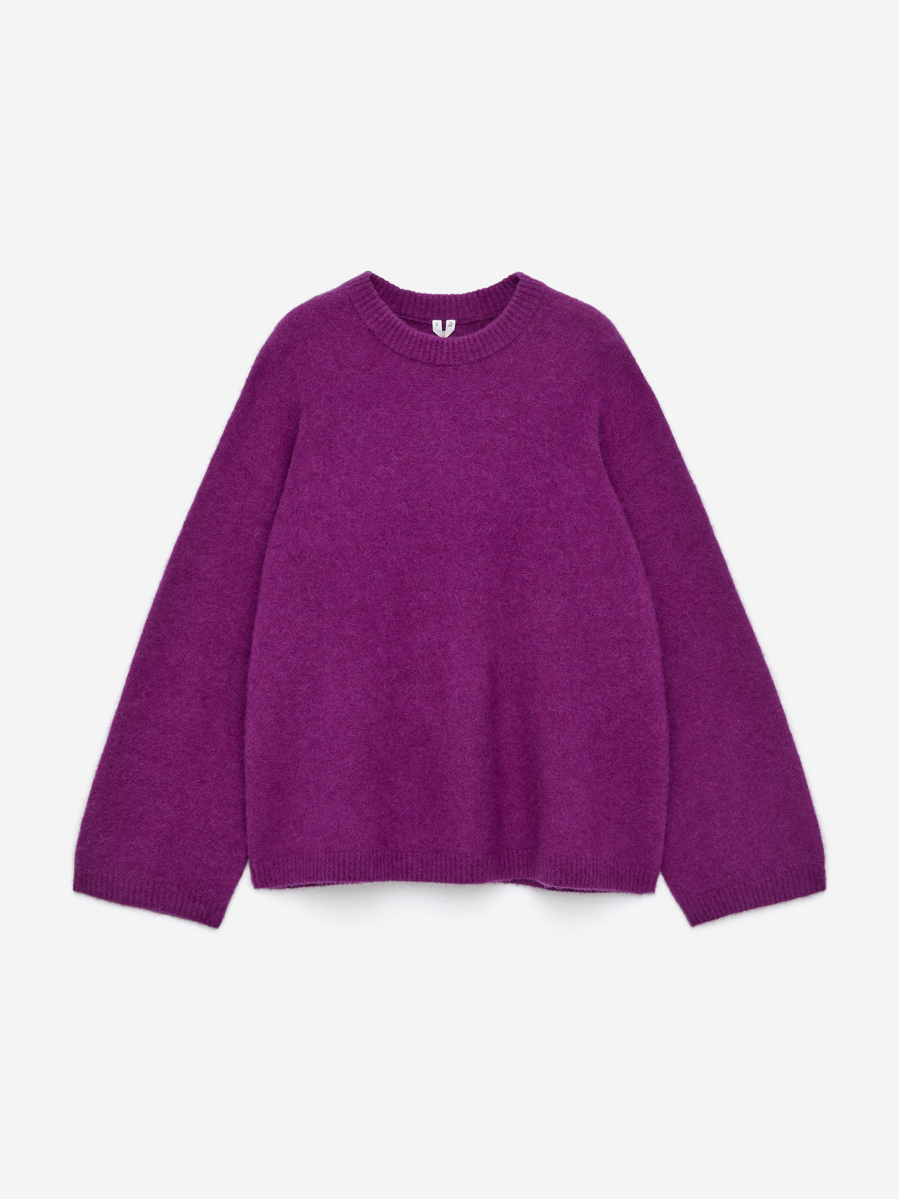 Alpaca-Wool Blend Jumper-#A927CE-16270