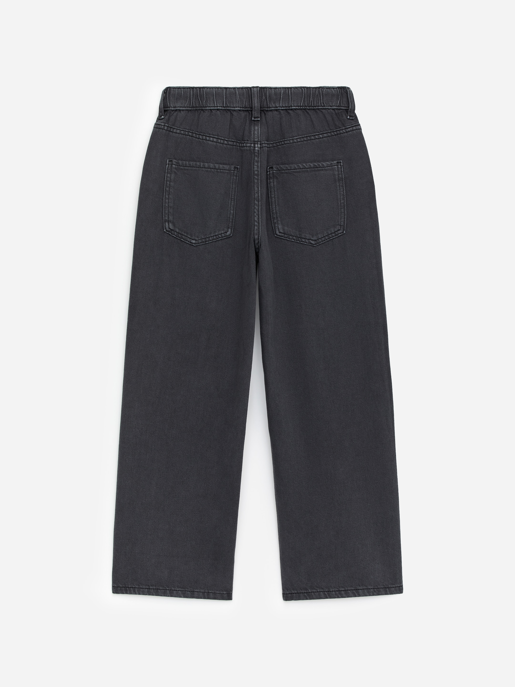 Pull-On Denim Trousers - Black - Loose fit - Children - StillMedia/DescriptiveStillLife - 3