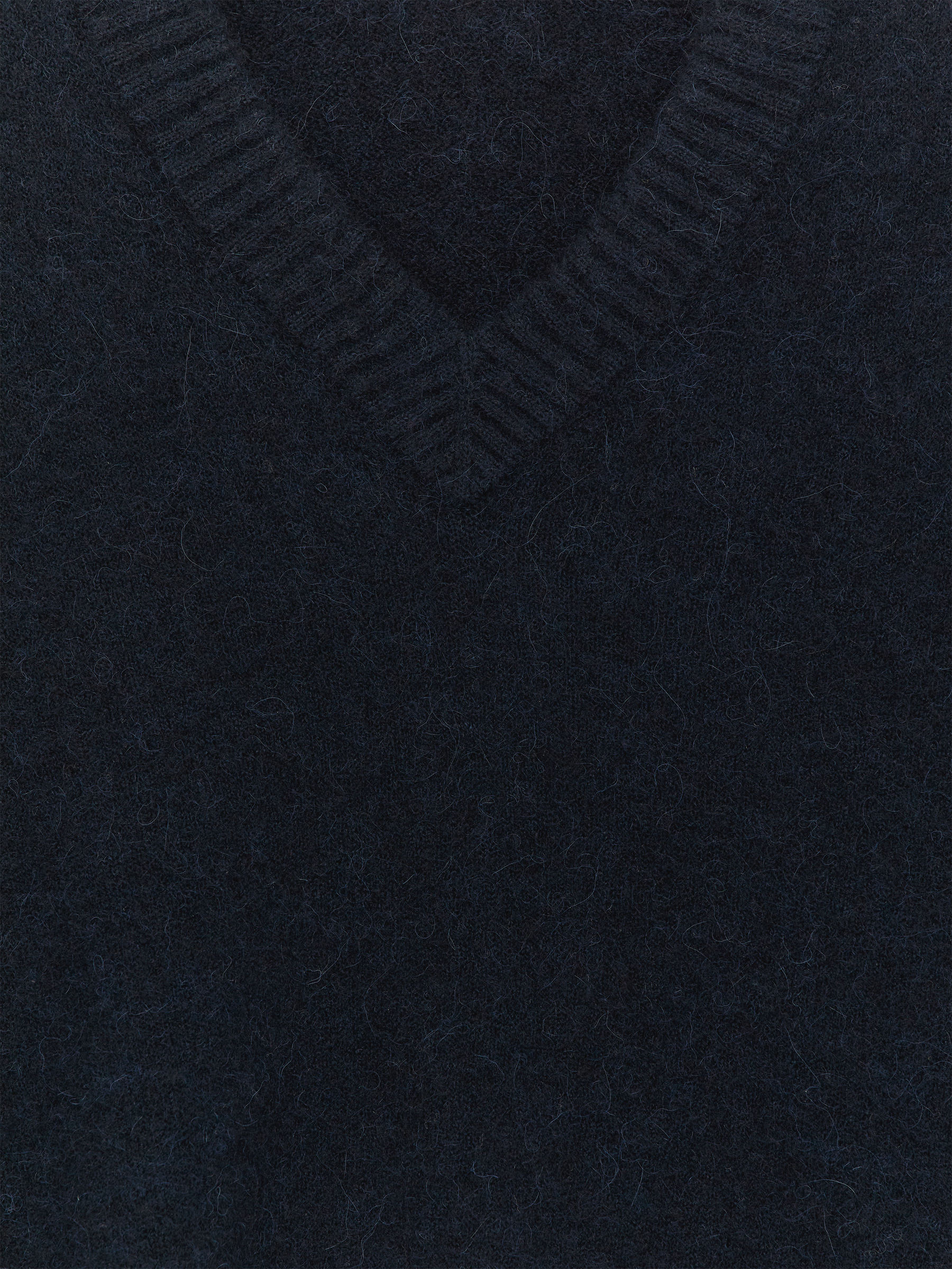 Tröja i alpacka och ull - Dark Blue - Relaxed fit - Men - StillMedia/DescriptiveStillLife - 2