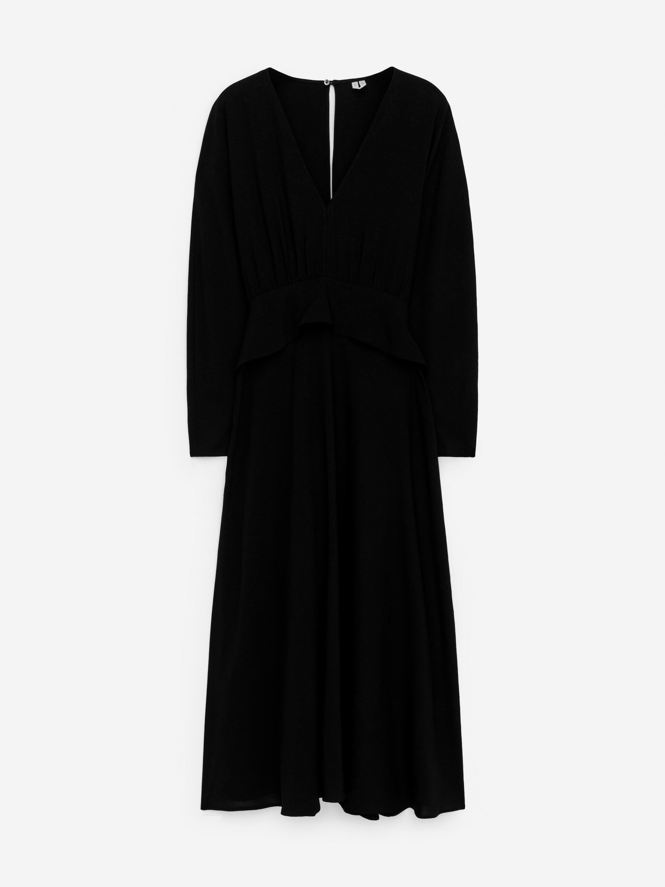 Tie-Waist Maxi Dress - Black - Regular fit - Women - StillMedia/DescriptiveStillLife - 2