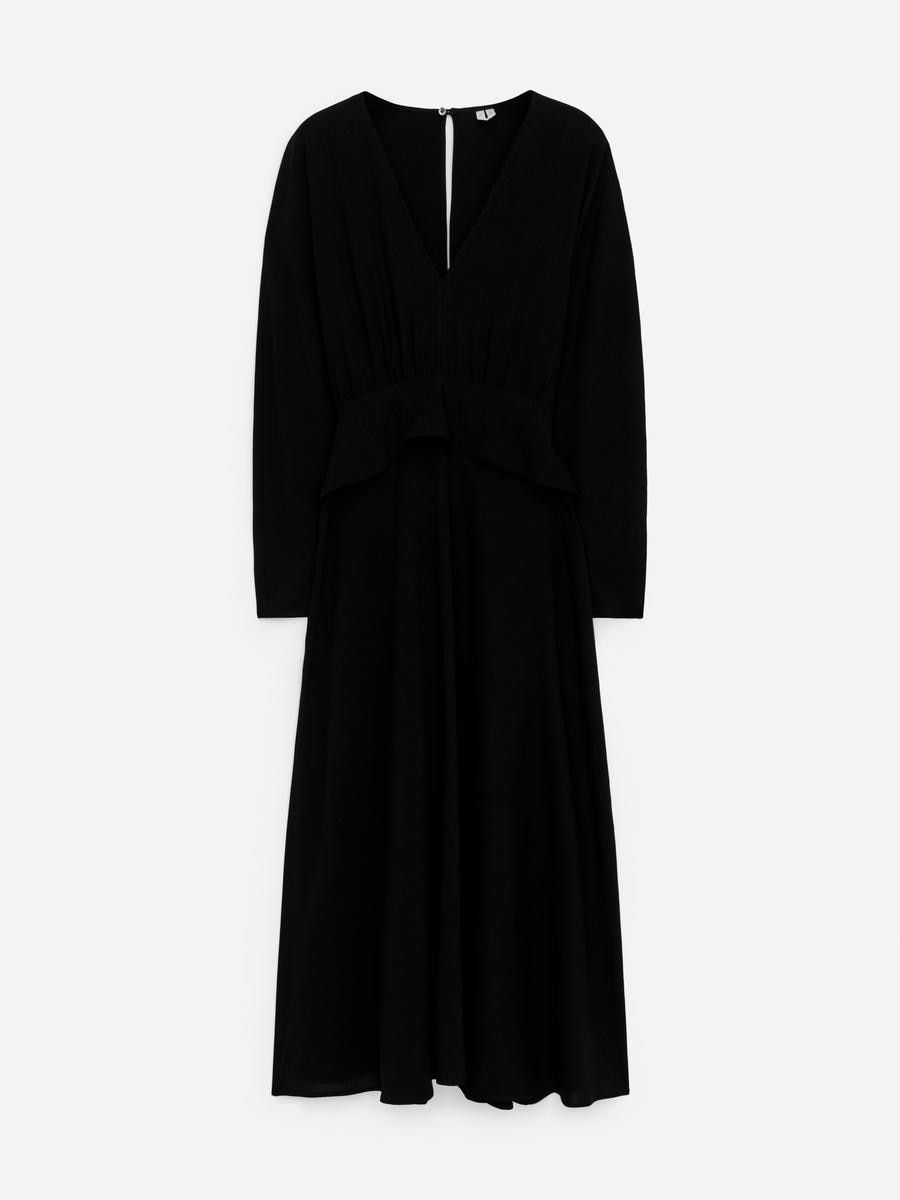 ARKET Women's  Tie-Waist Maxi Dress Black,  size 44