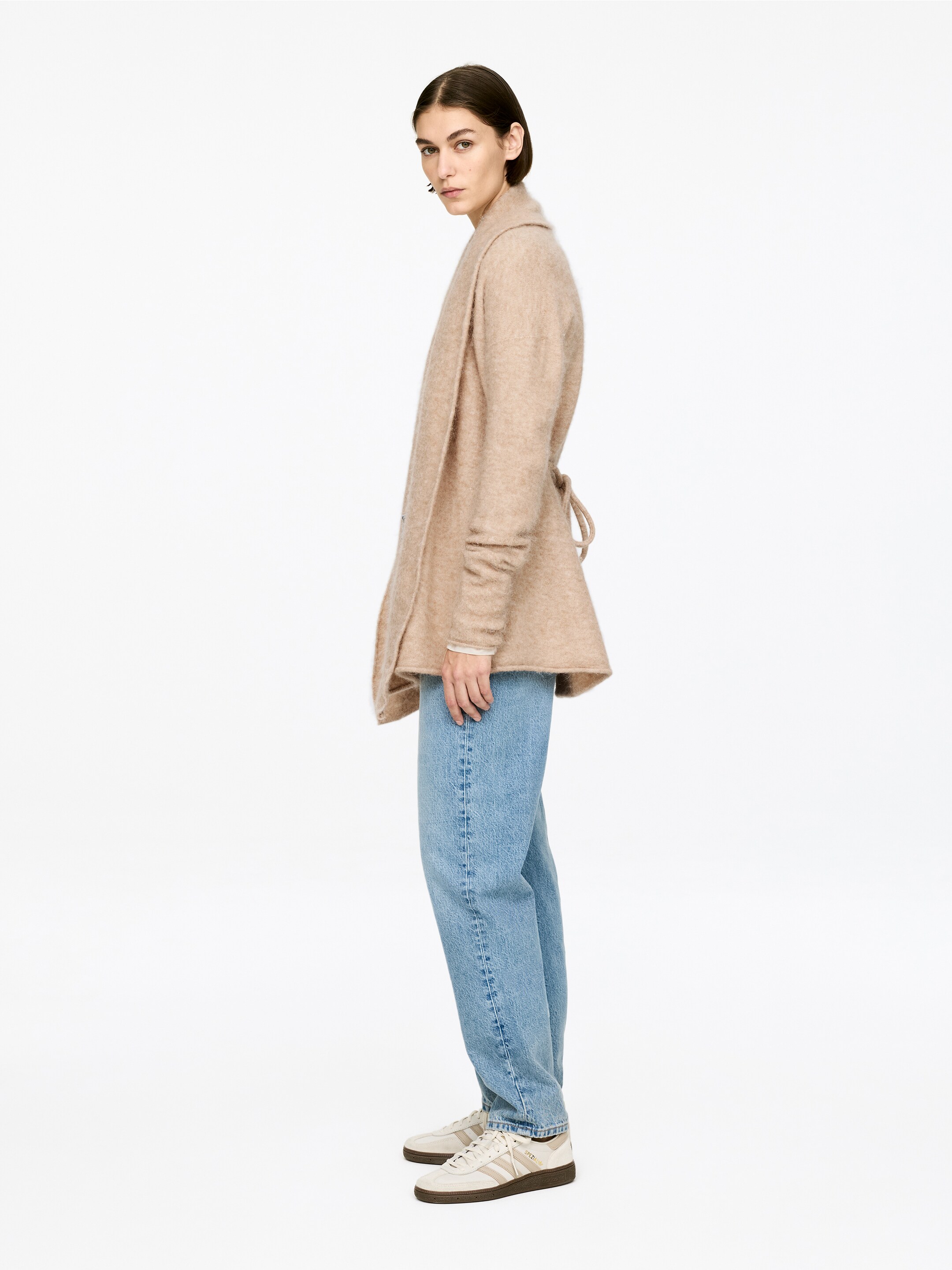 Visualizza immagine più grande: Cardigan in misto alpaca e lana - Beige mélange - DONNA | H&M IT 2