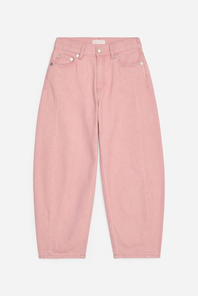 Barrel jeans - Roze/Donkerblauw - 1