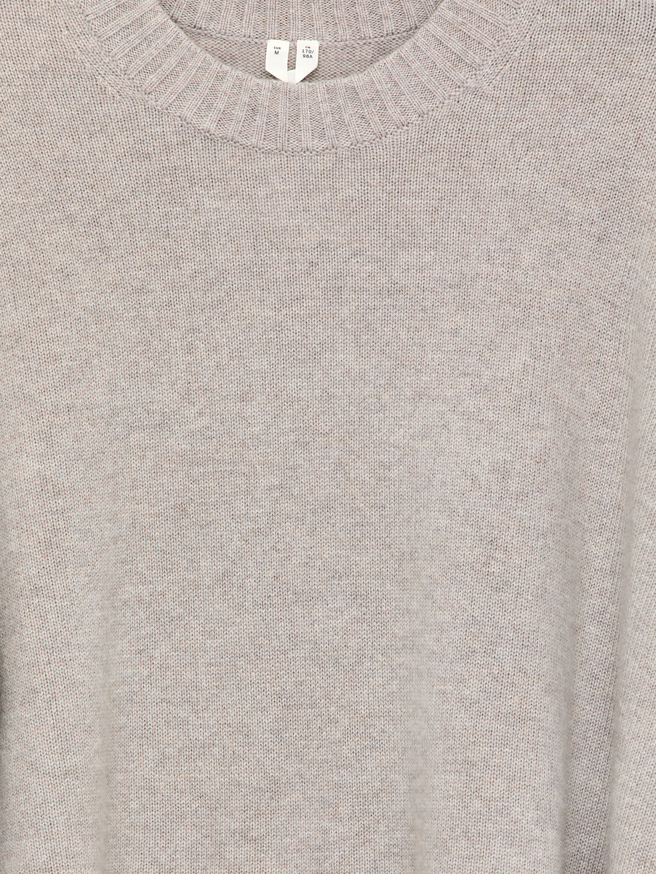 Oversize tröja i ren kashmir - Ljus mullvad - Relaxed fit - Women - StillMedia/DescriptiveDetail - 1