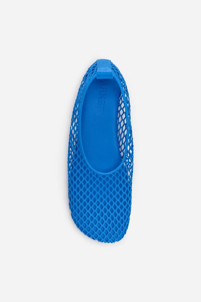 Mesh Ballet Flats - Blue/Black/White - 4