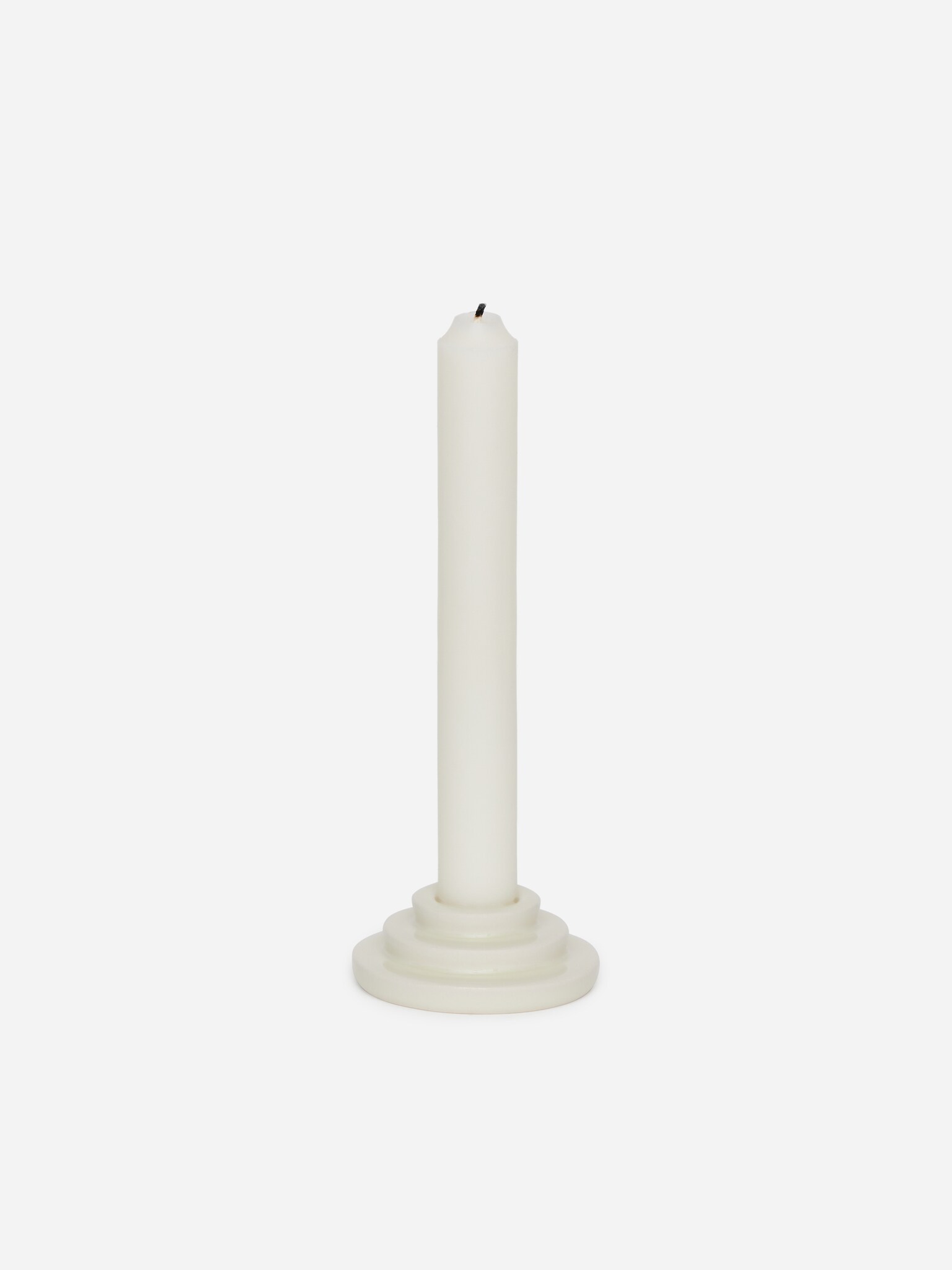 Ljusstake i lergods - Off-white - 3