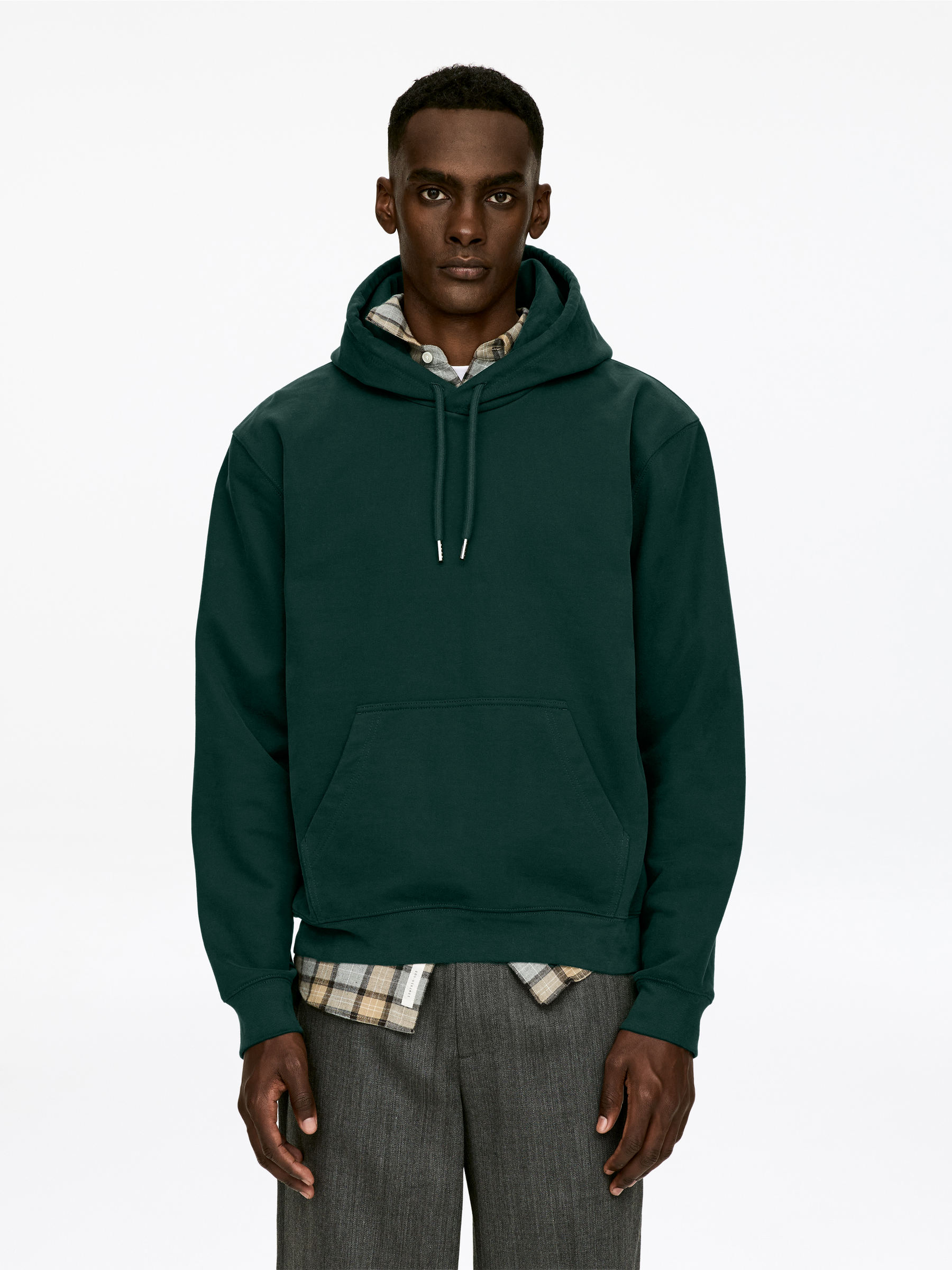 Hooded Sweatshirt-#383F3D-17116