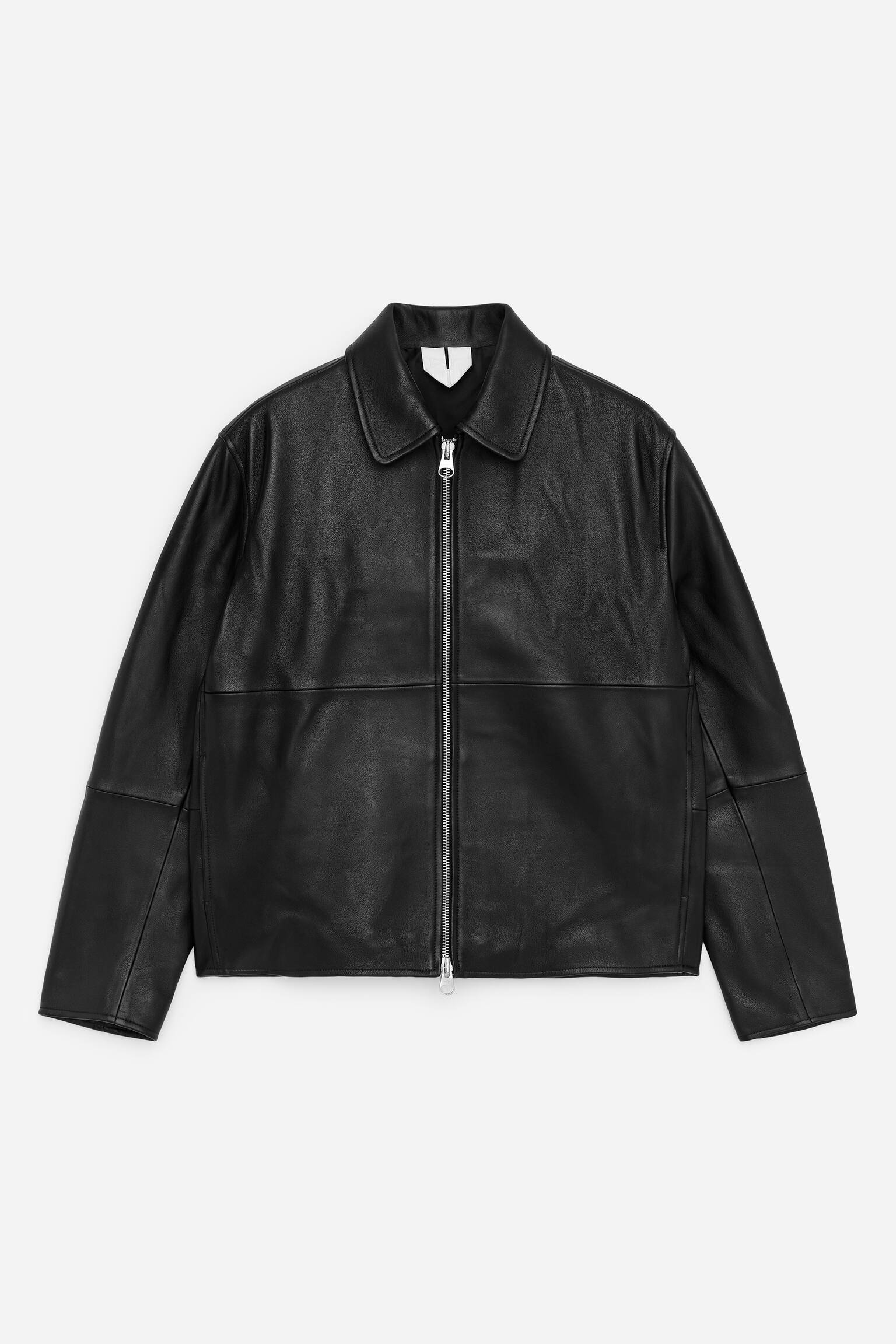 Kožená bunda - Čierna - 2