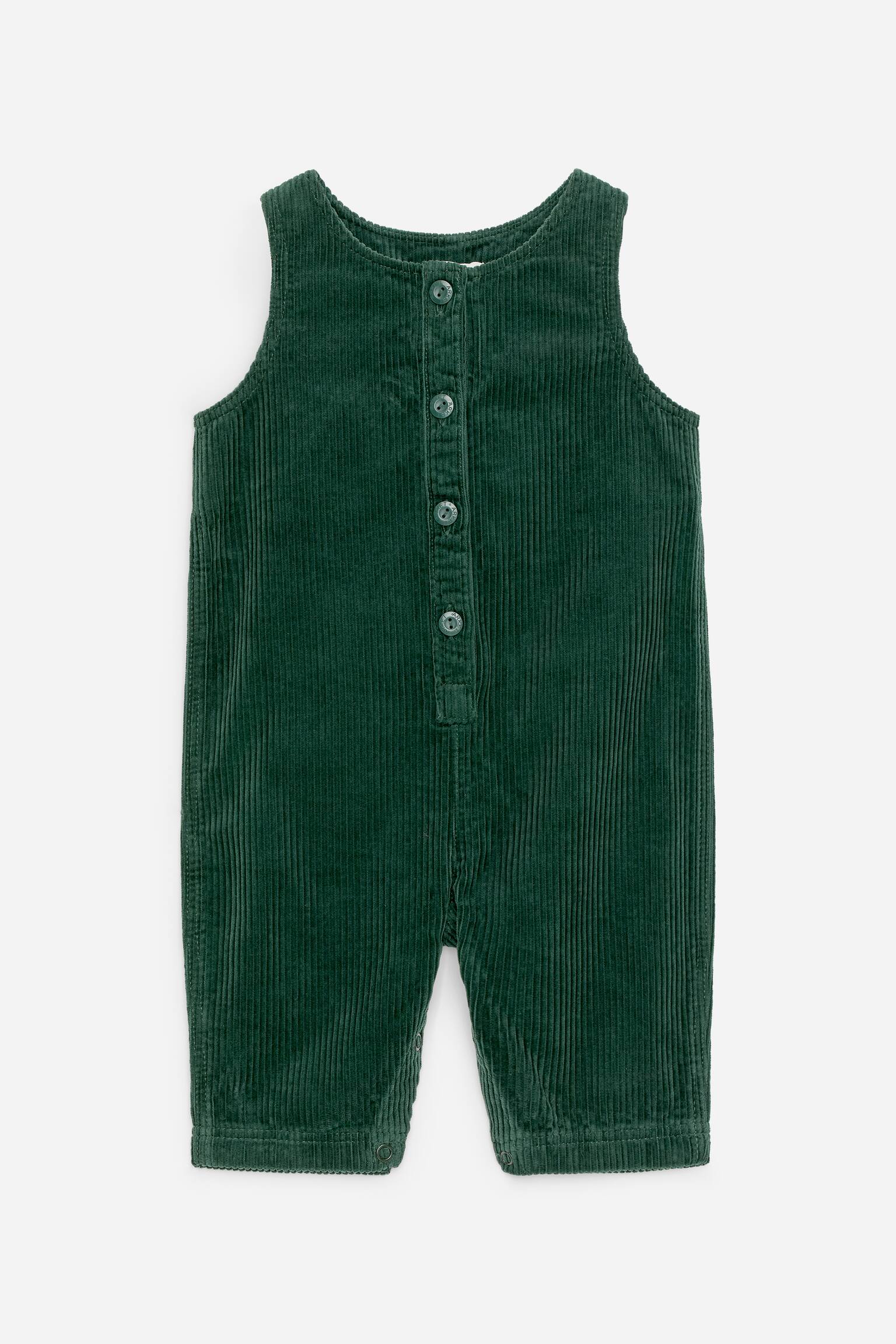 Manšestrová kombinéza - Tmavě zelená/Lila