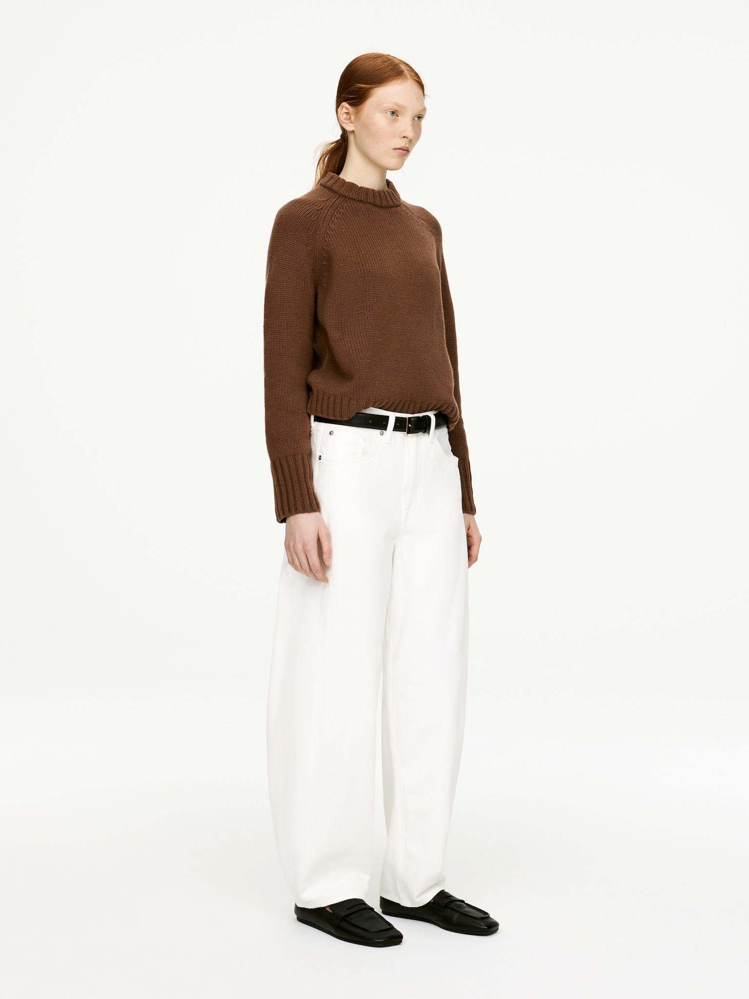 Pull épais en pur cachemire​ - Marron - 3