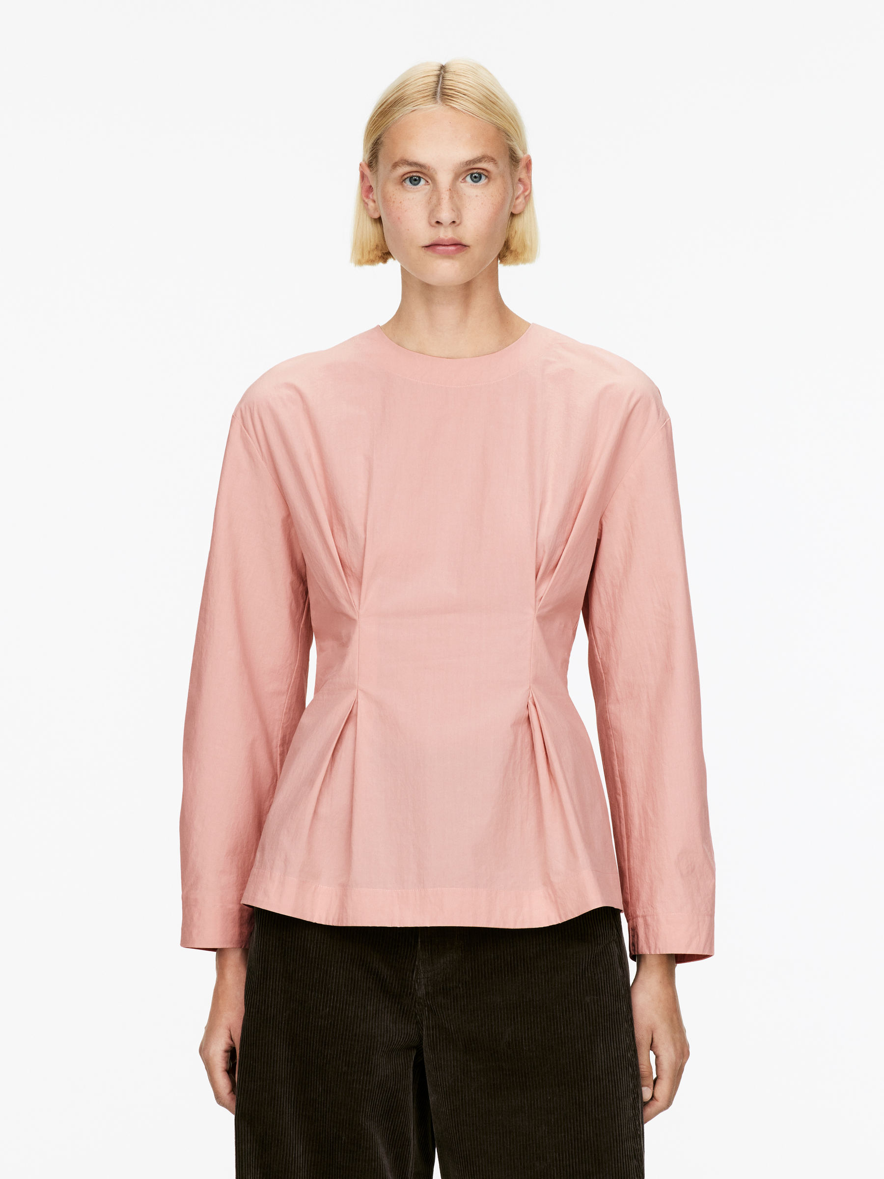 Peplum Top - Dusty Pink - Regular fit - Women - StillMedia/Lookbook - 4