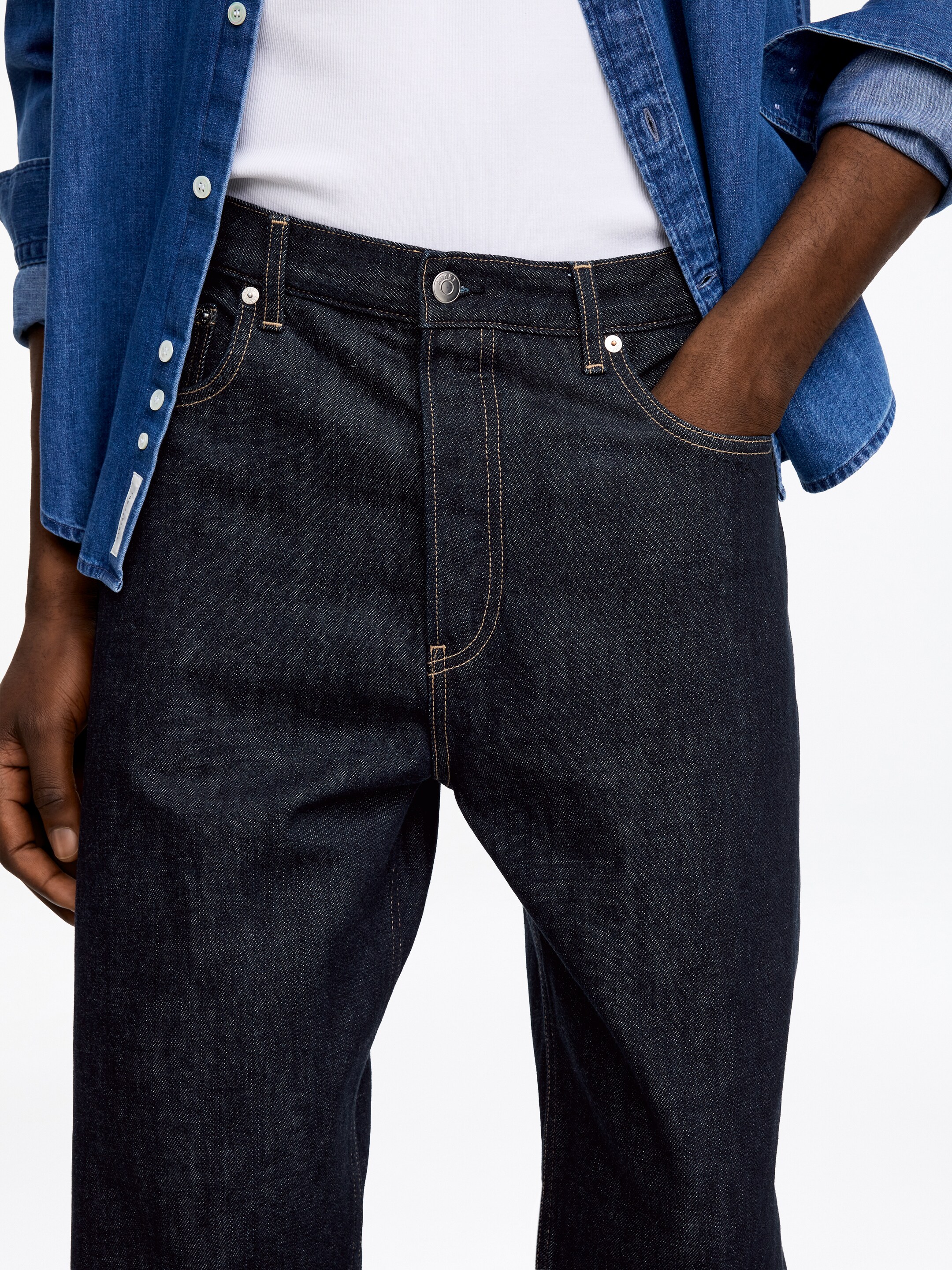 MIST Wide Jeans - Dark Blue - Loose fit - Men - StillMedia/Lookbook - 4