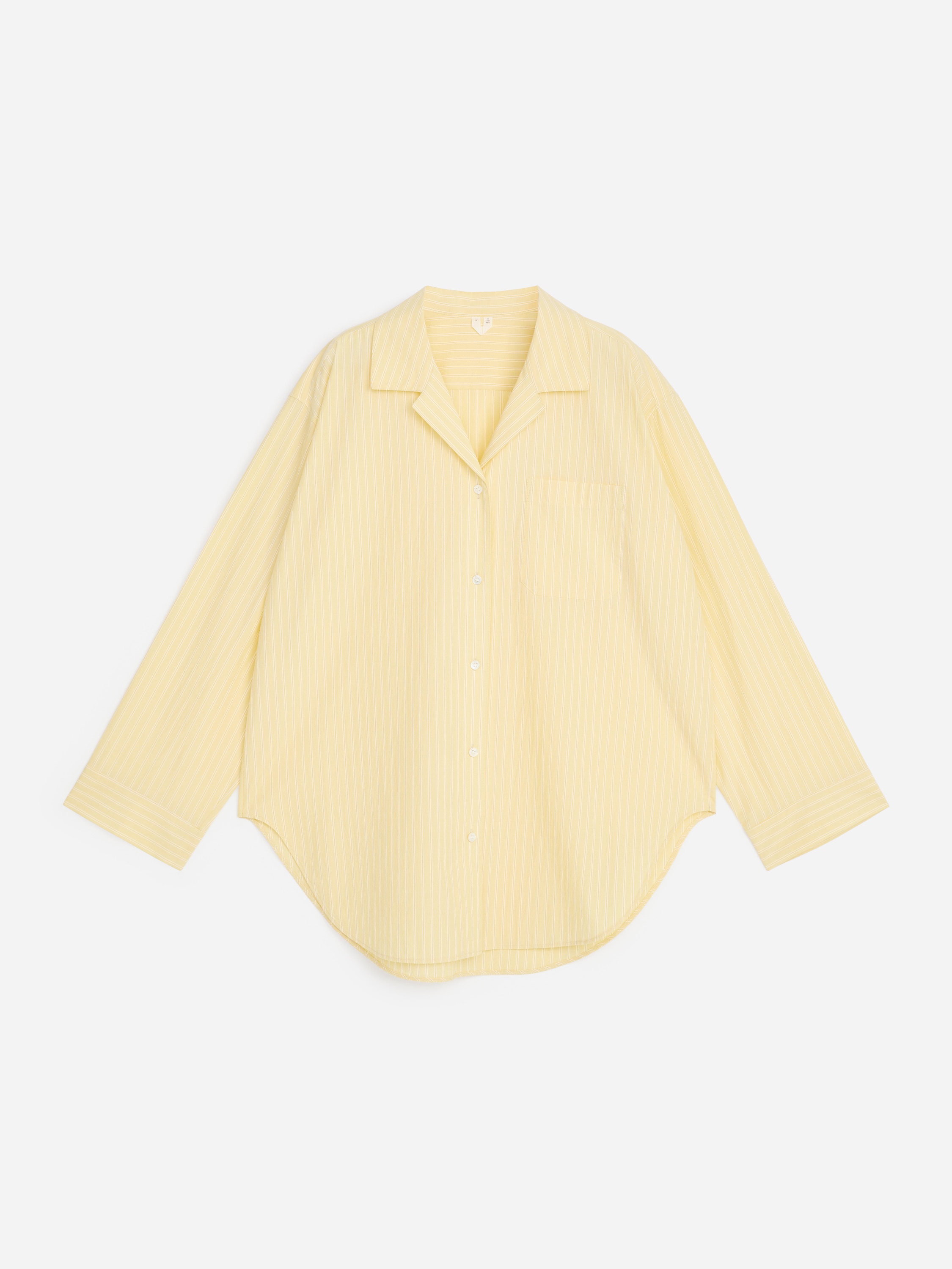 Resortskjorta i poplin-Gul