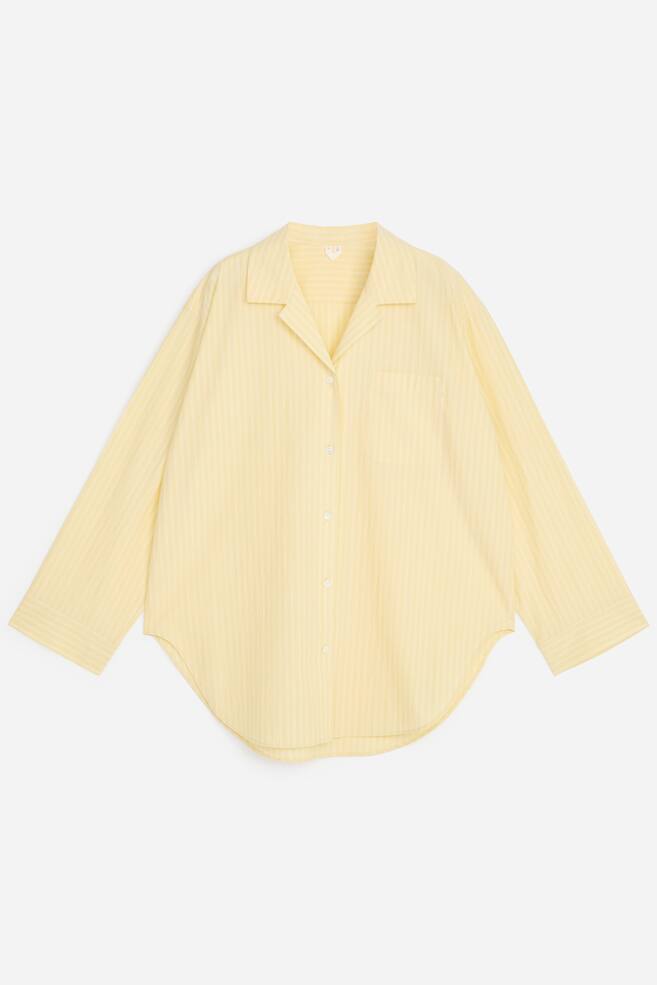 Camicia bowling in popeline - Giallo - 1