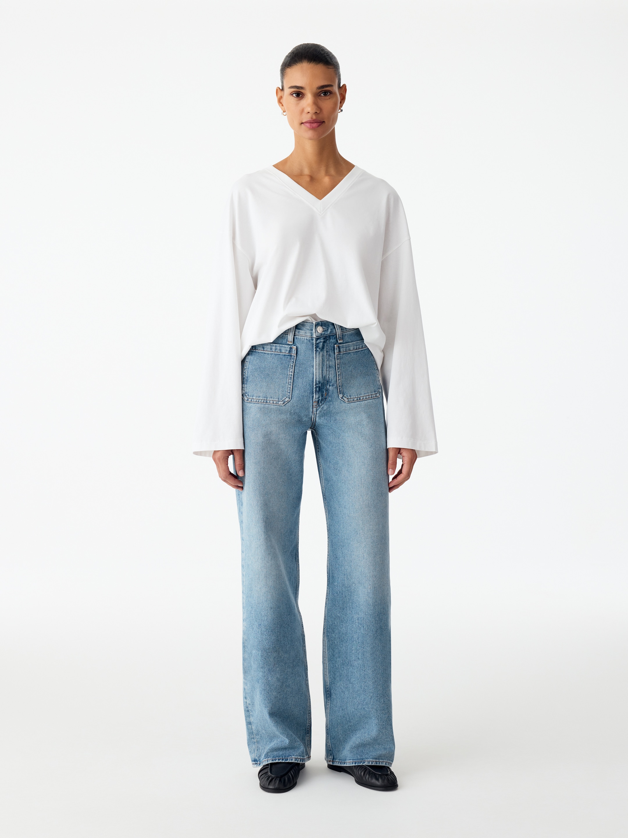 LUPINE Flared Jeans-Blue-17193