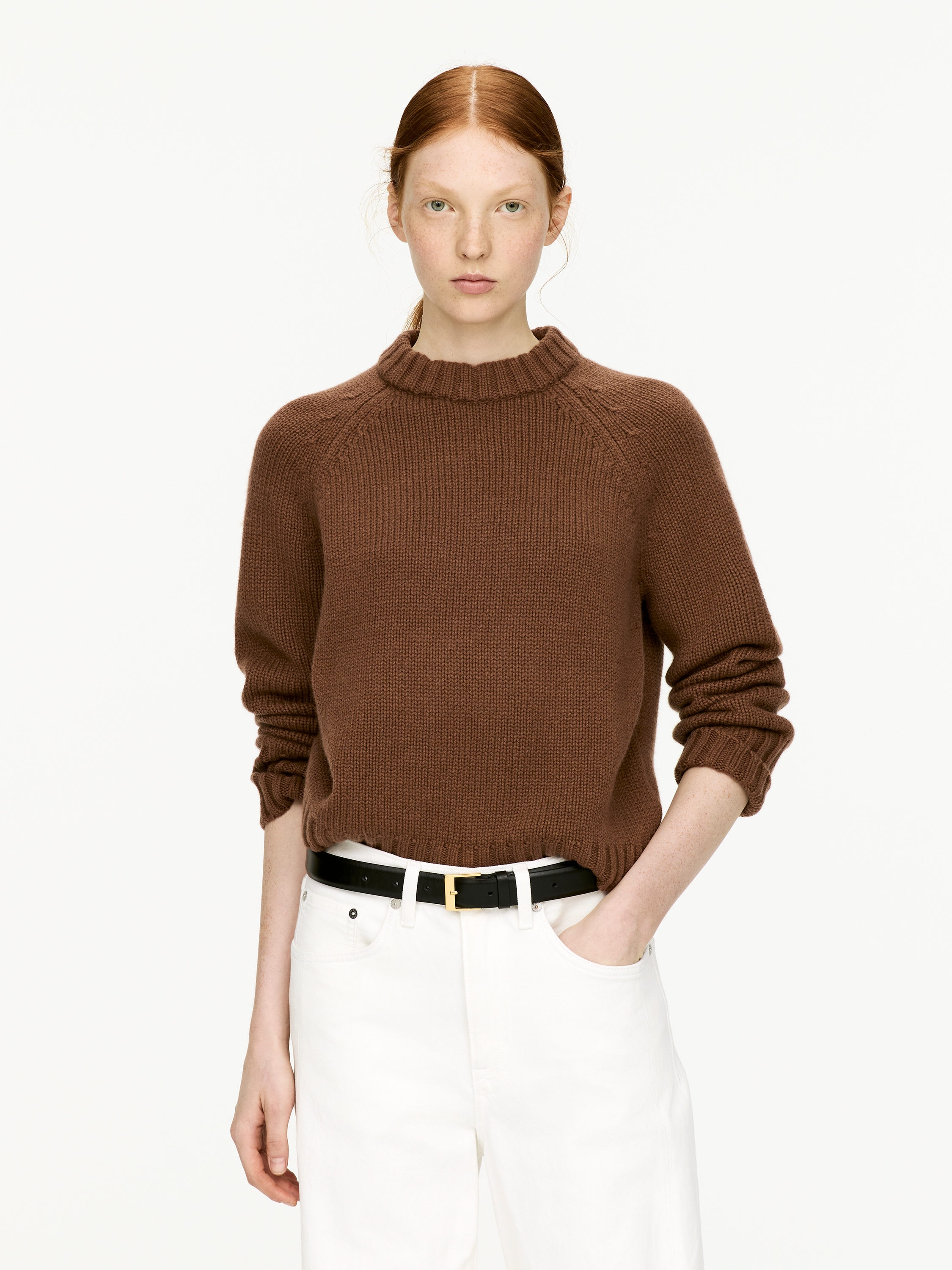 Chunky Pure Cashmere Jumper​