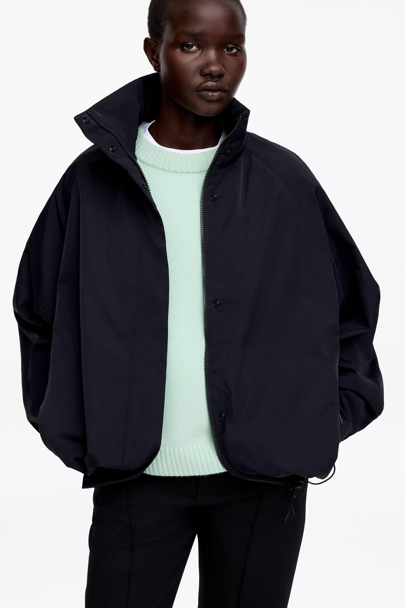 Trøje i ren kashmir - Lys turkis - 4